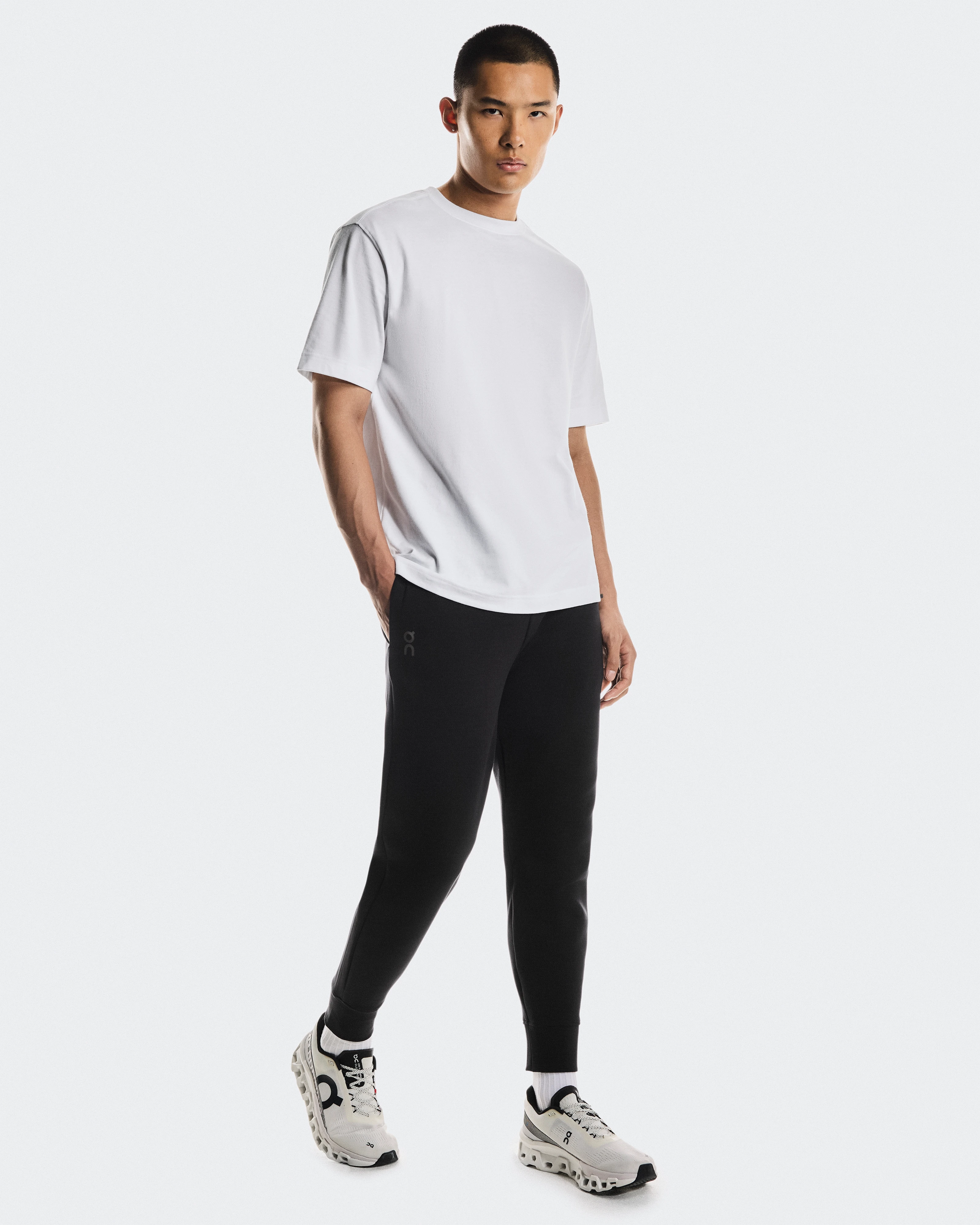 On Focus Tech Sweatpants Black Homme Pantalons