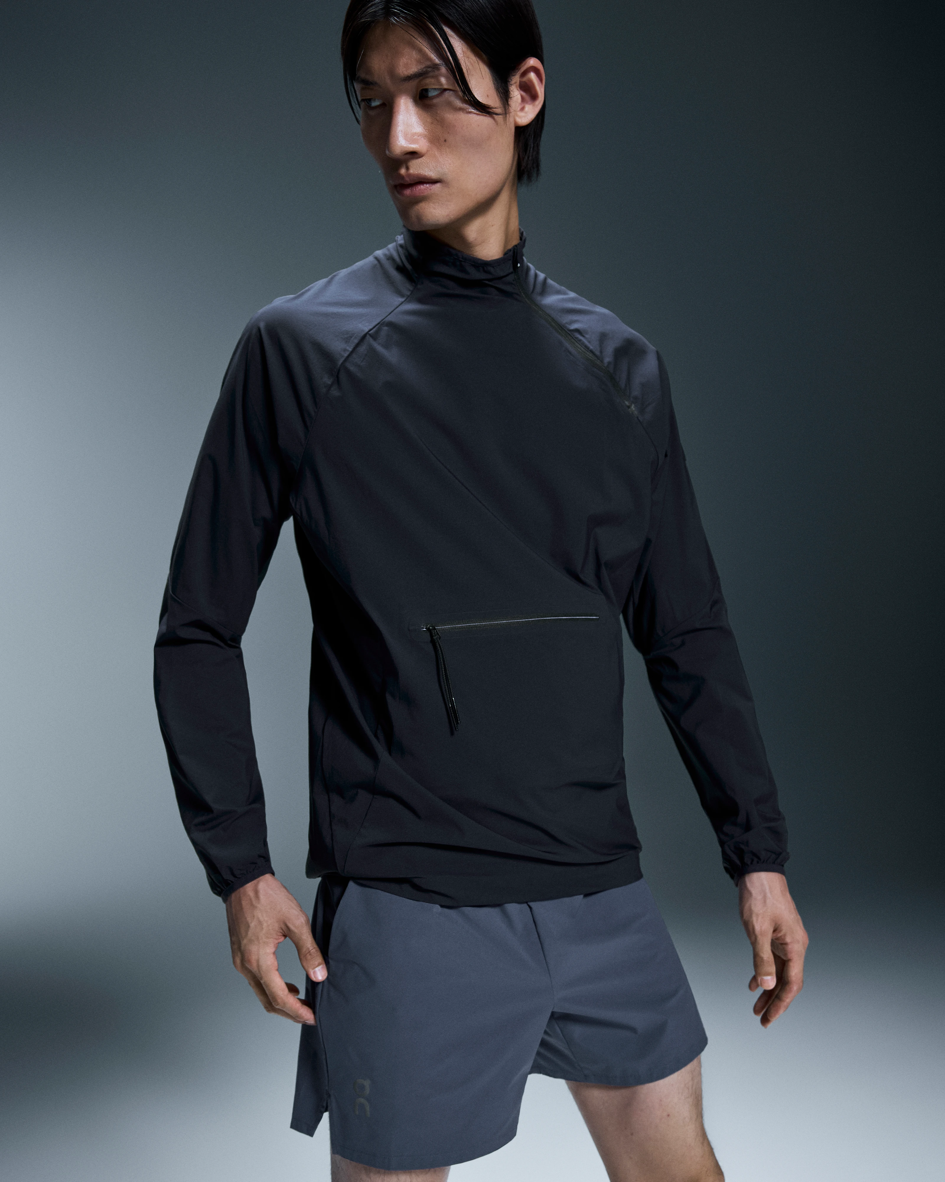 On Active Jacket Navy Homme Vestes