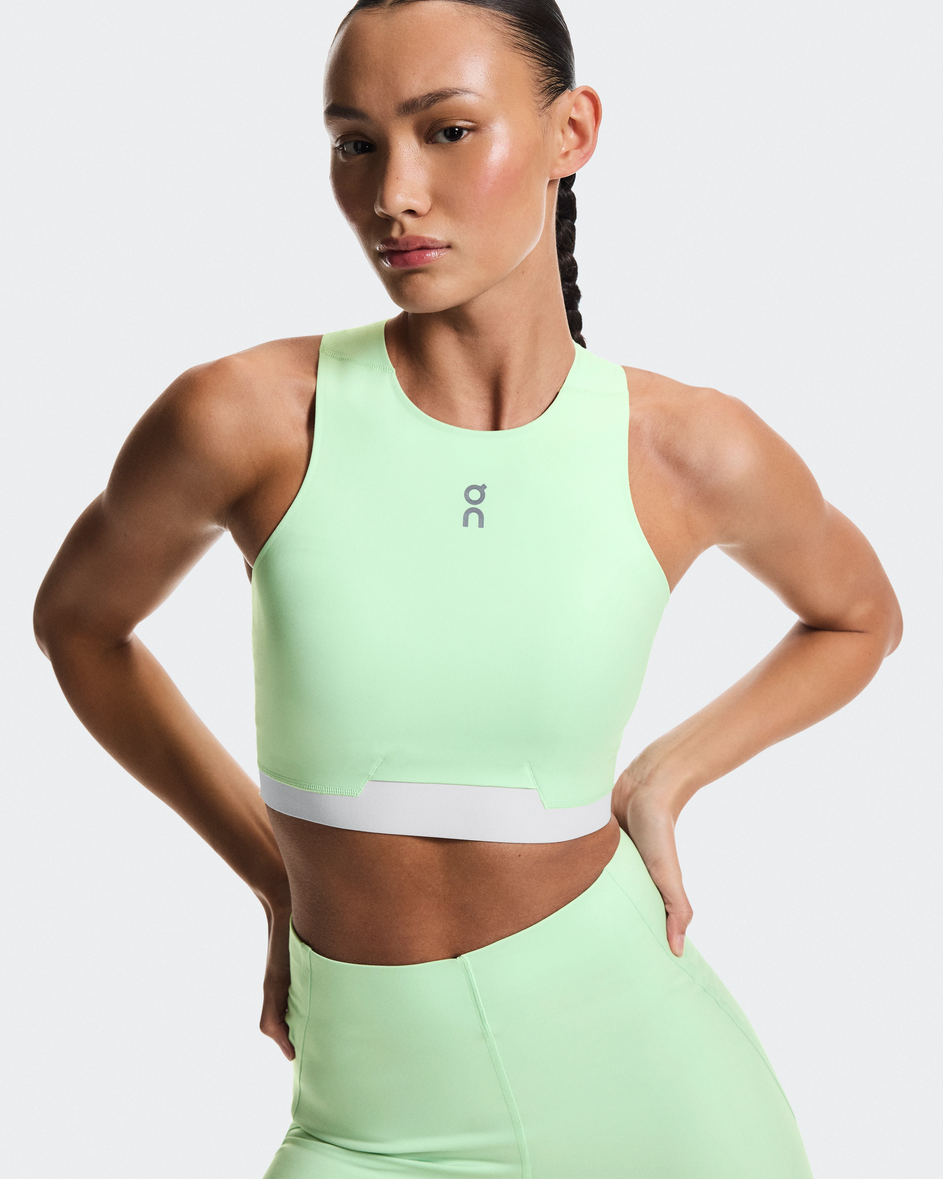 On Train 2-in-1 Crop Creek Femme Hauts et t-shirts