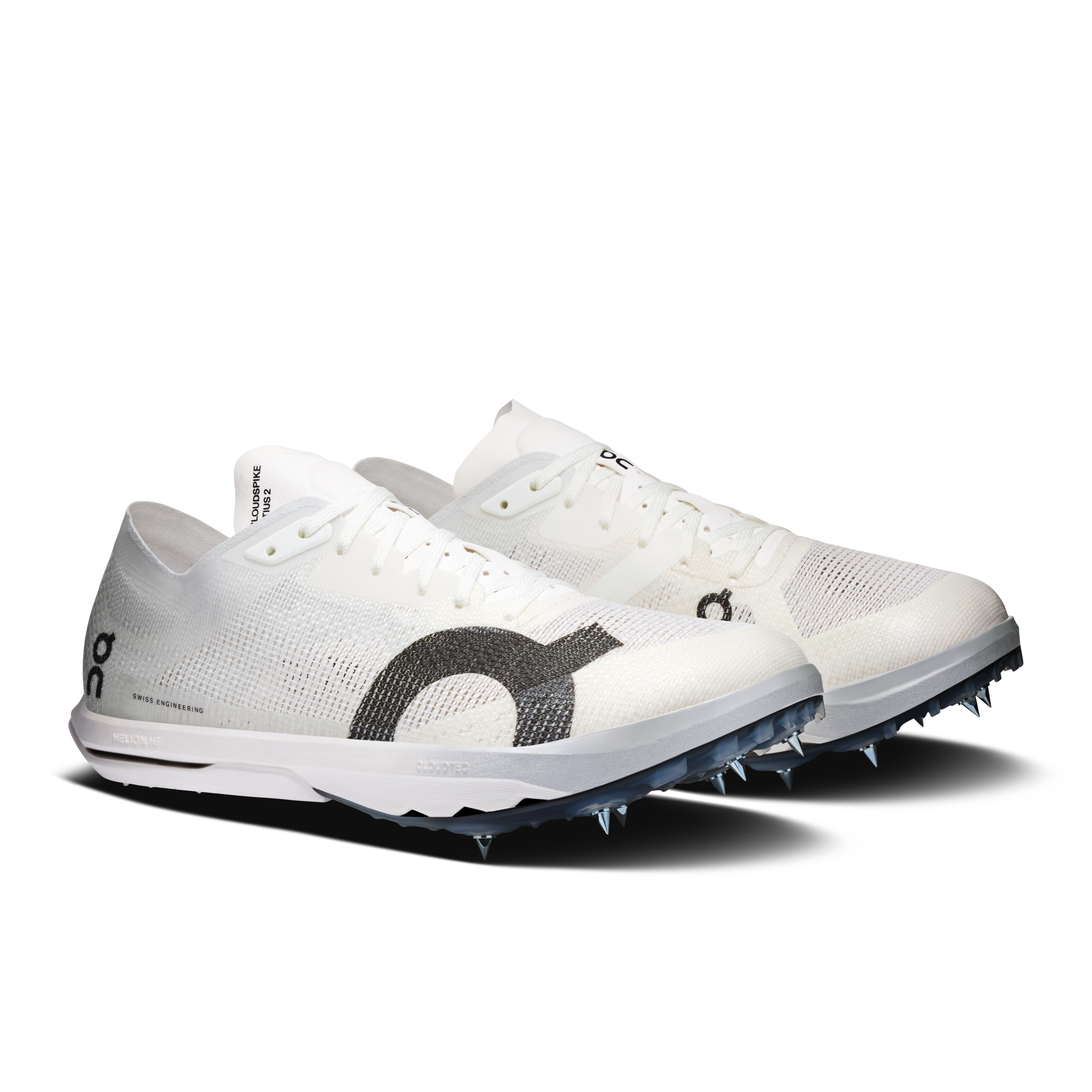 On Cloudspike Citius 2 White & Frost Femme Athlétisme Chaussures