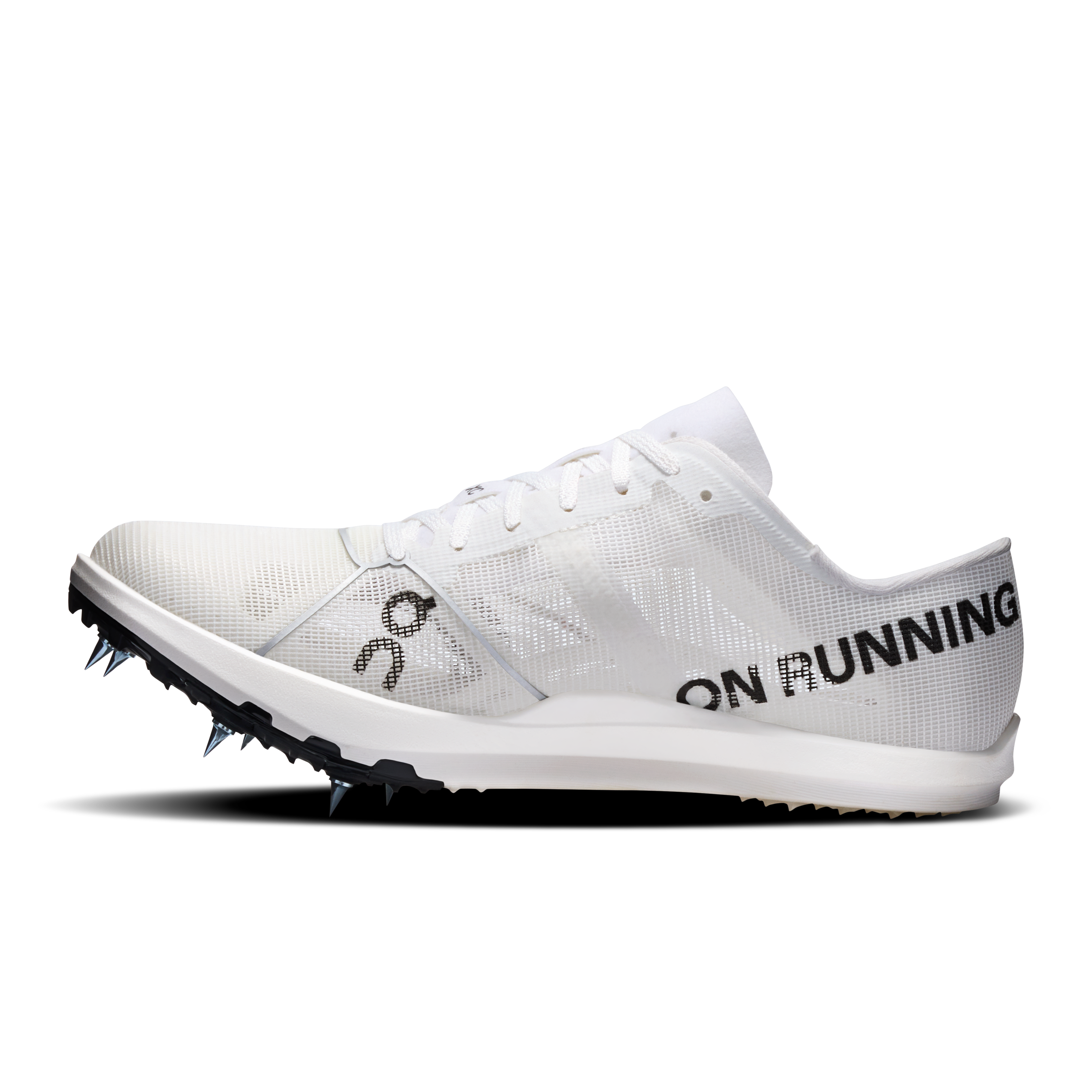 On Cloudspike XC White & White Femme Athlétisme Chaussures