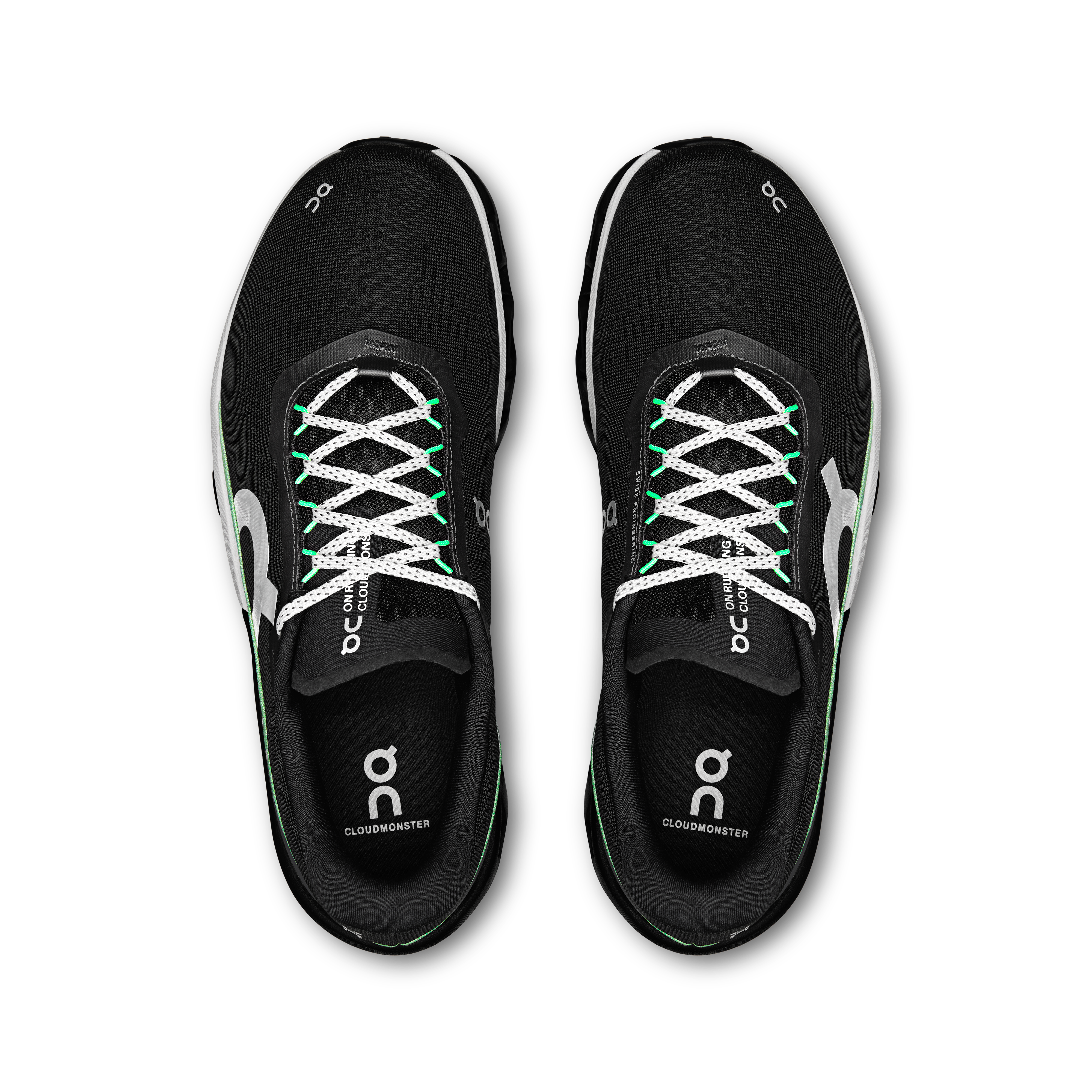 On Cloudmonster 2 Black & Glacier Homme Running sur route Chaussures