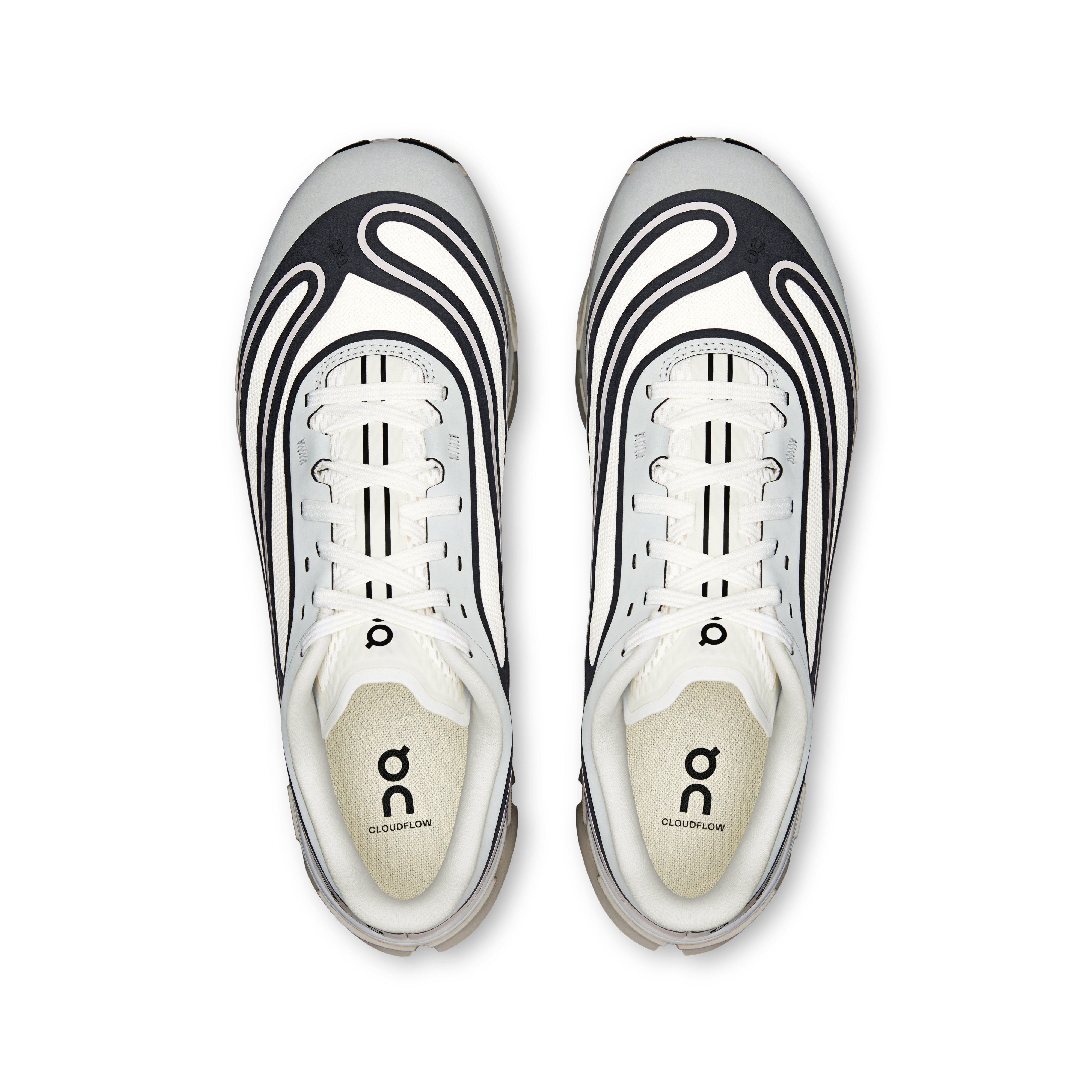 On Cloudflow 5 AD Ivory & Black Homme Active Life Chaussures