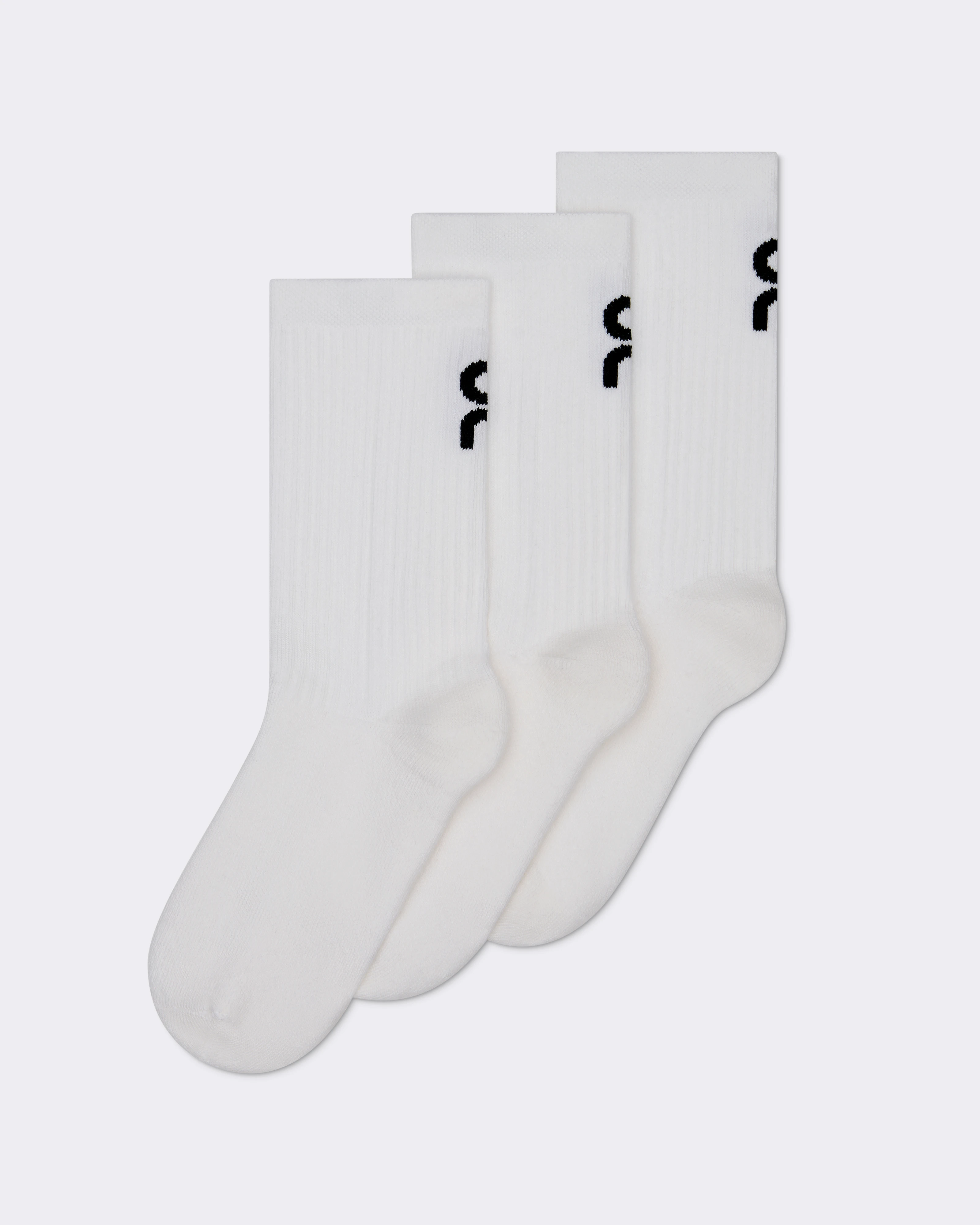 On Logo Sock High 3P Kids White Enfant Chaussettes