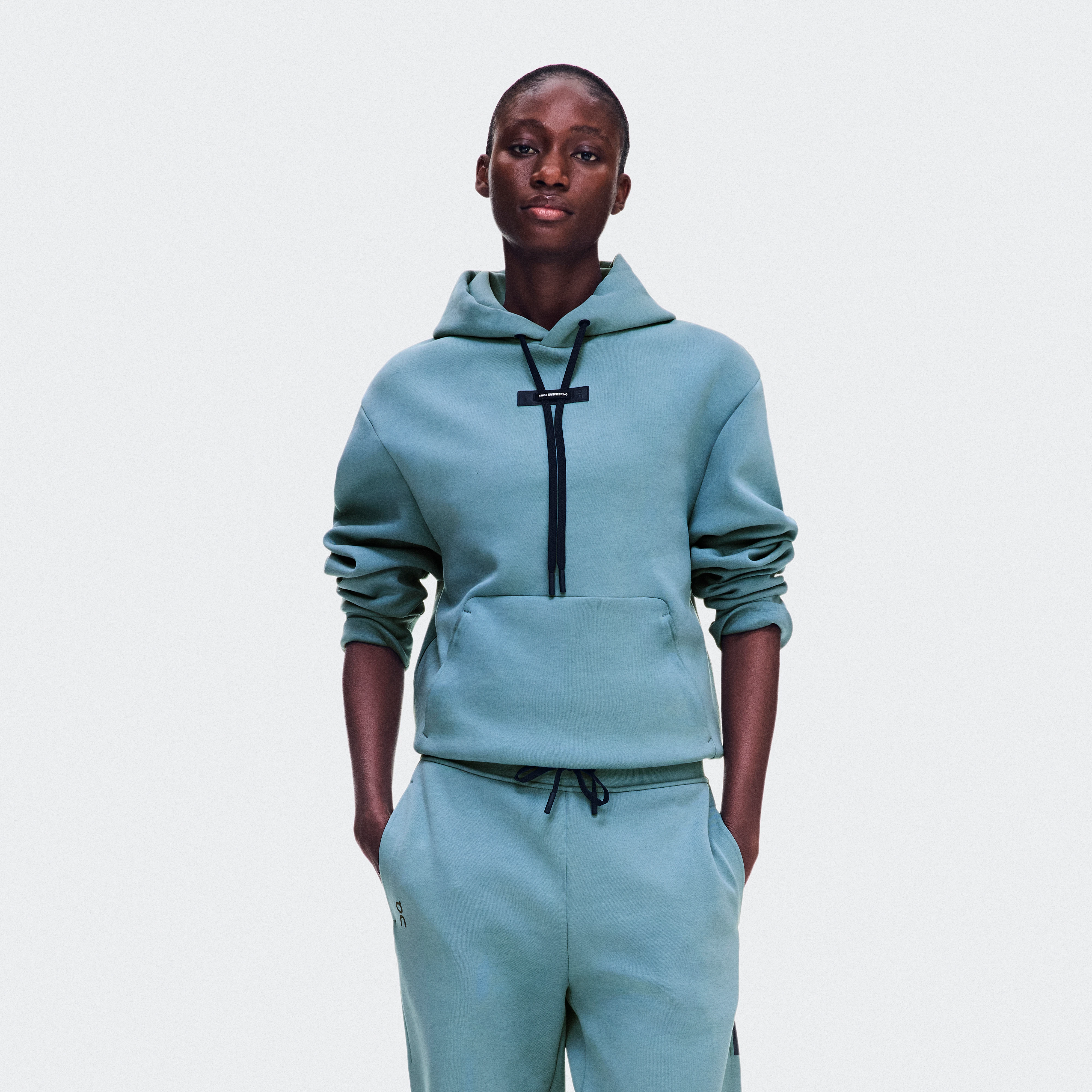 On Focus Tech Hoodie Agave Femme – Quotidien, voyage, entraînement Sweats à capuche et sweats