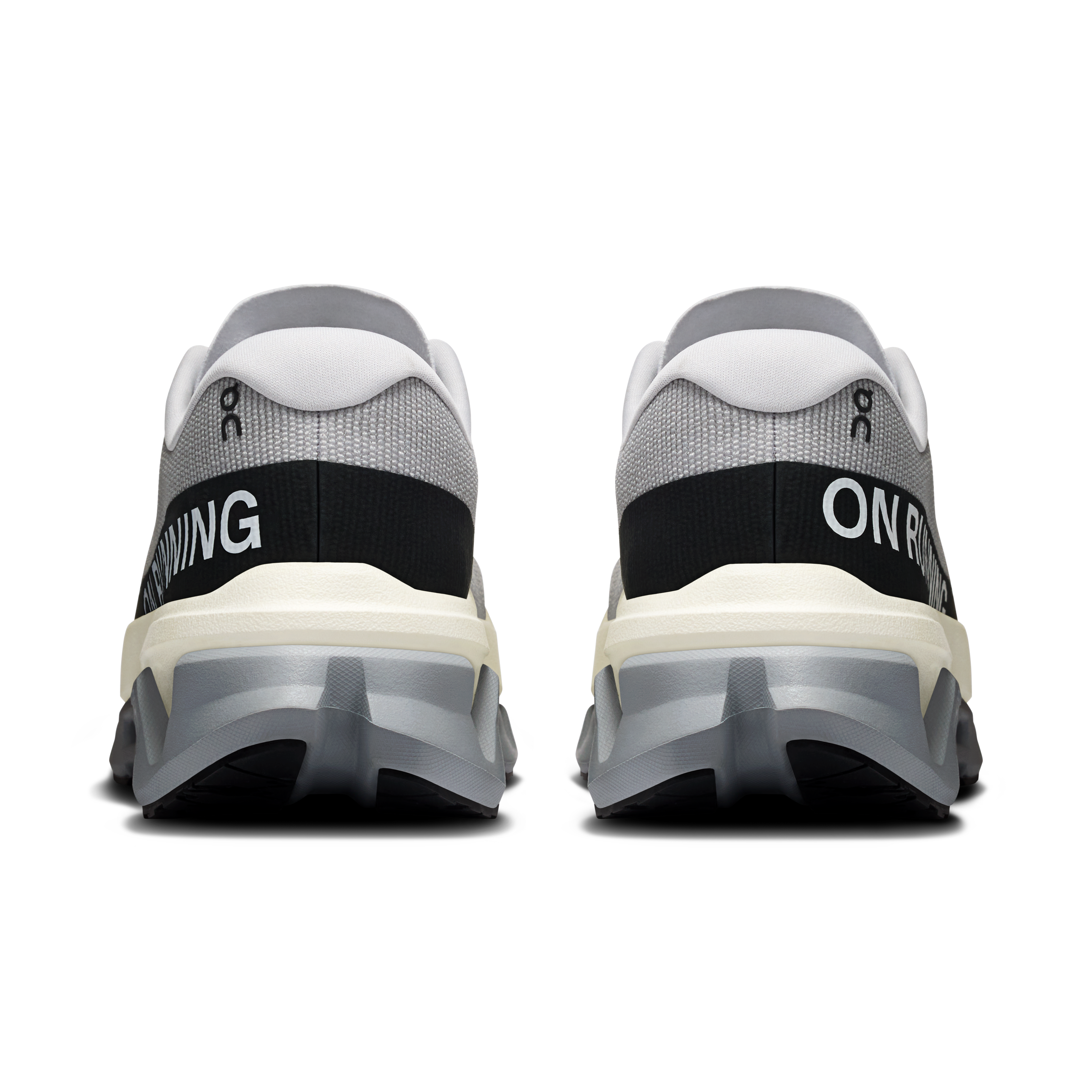 On Cloudmonster 3 Hyper Glacier & Black Homme Running sur route Chaussures