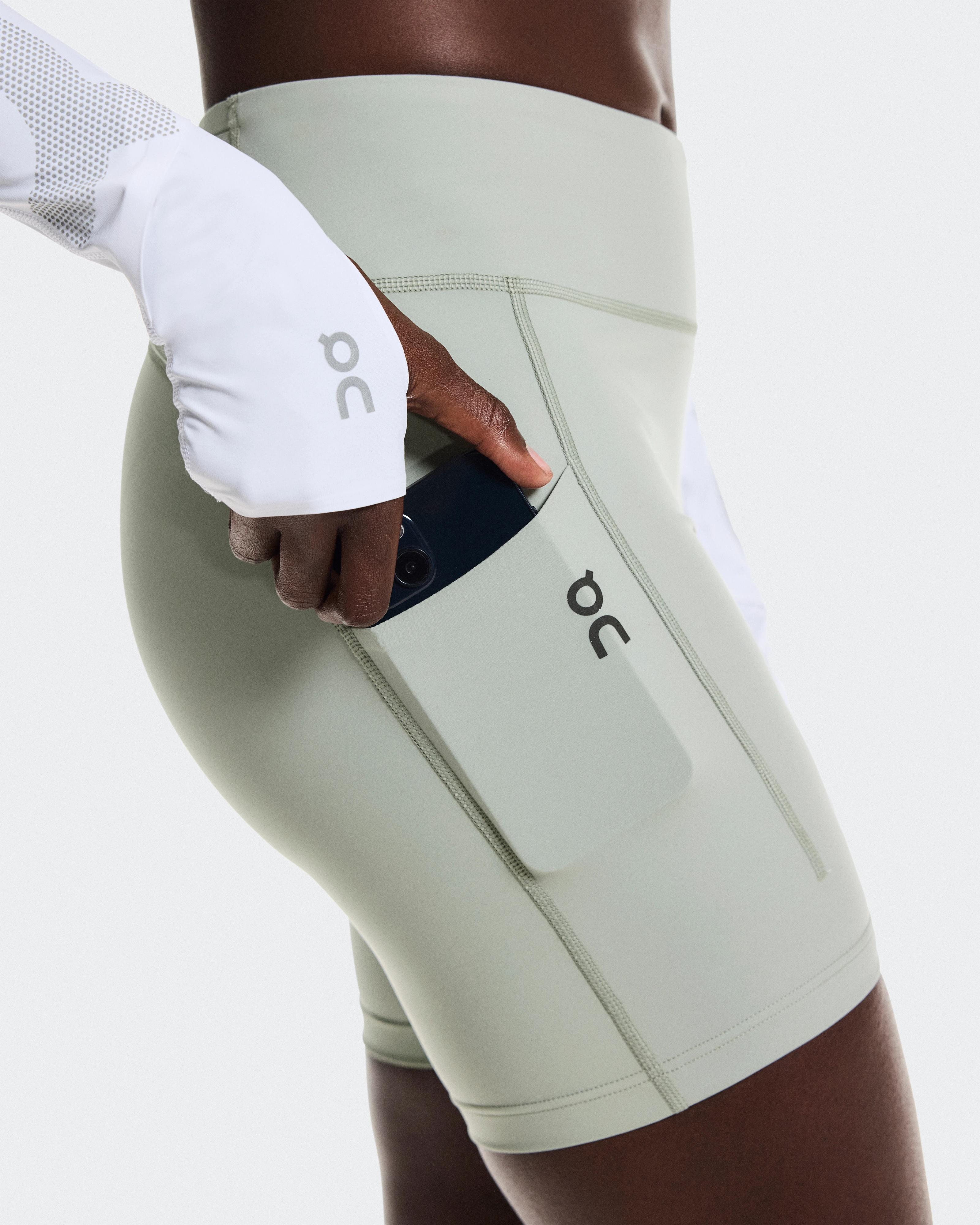 On Performance Tights Short Tin Femme Leggings