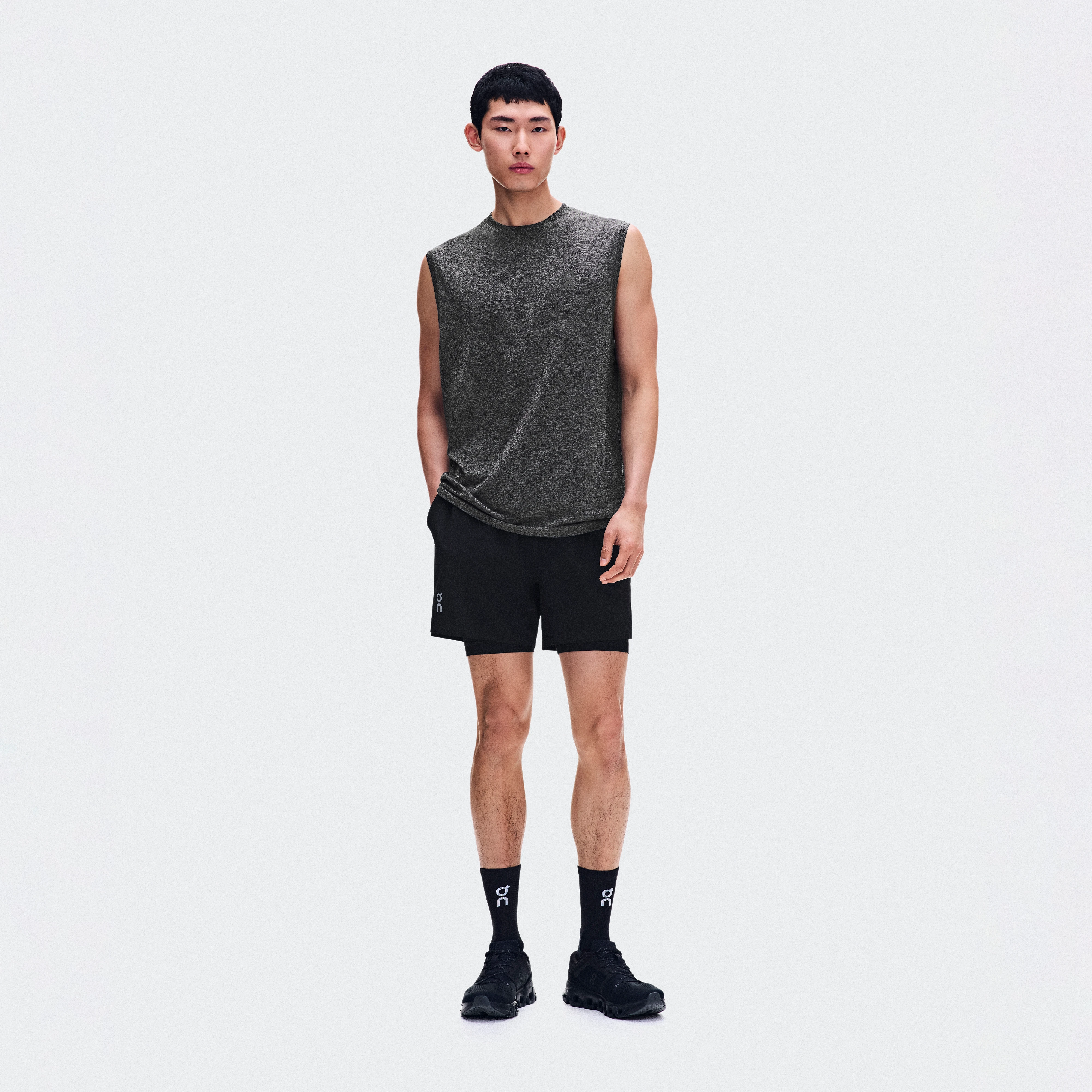 On Train 2-in-1 Shorts Black Homme – Training haute intensité Shorts