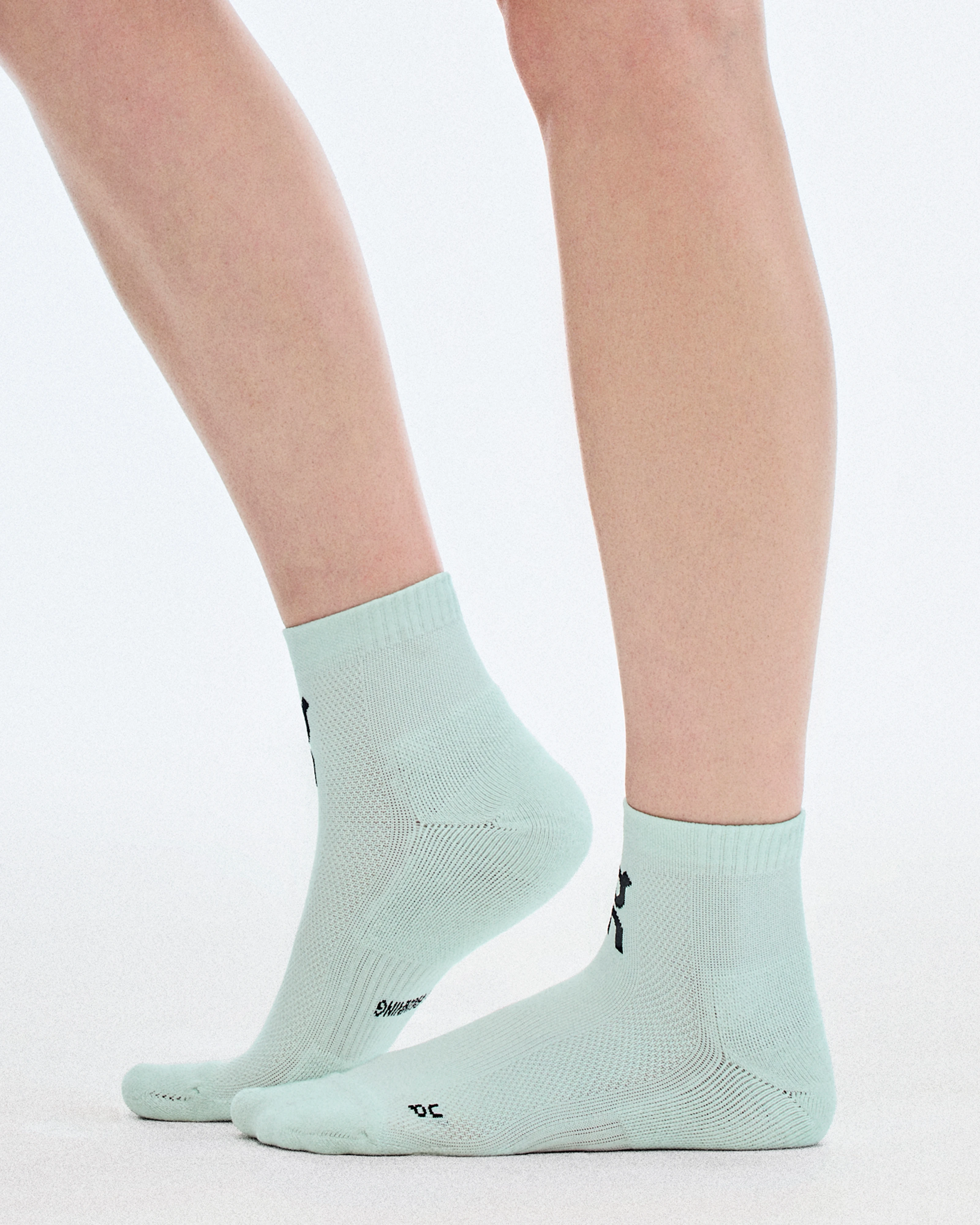 On Core Run Sock Low 2P Flurry & Wash Unisexe Chaussettes
