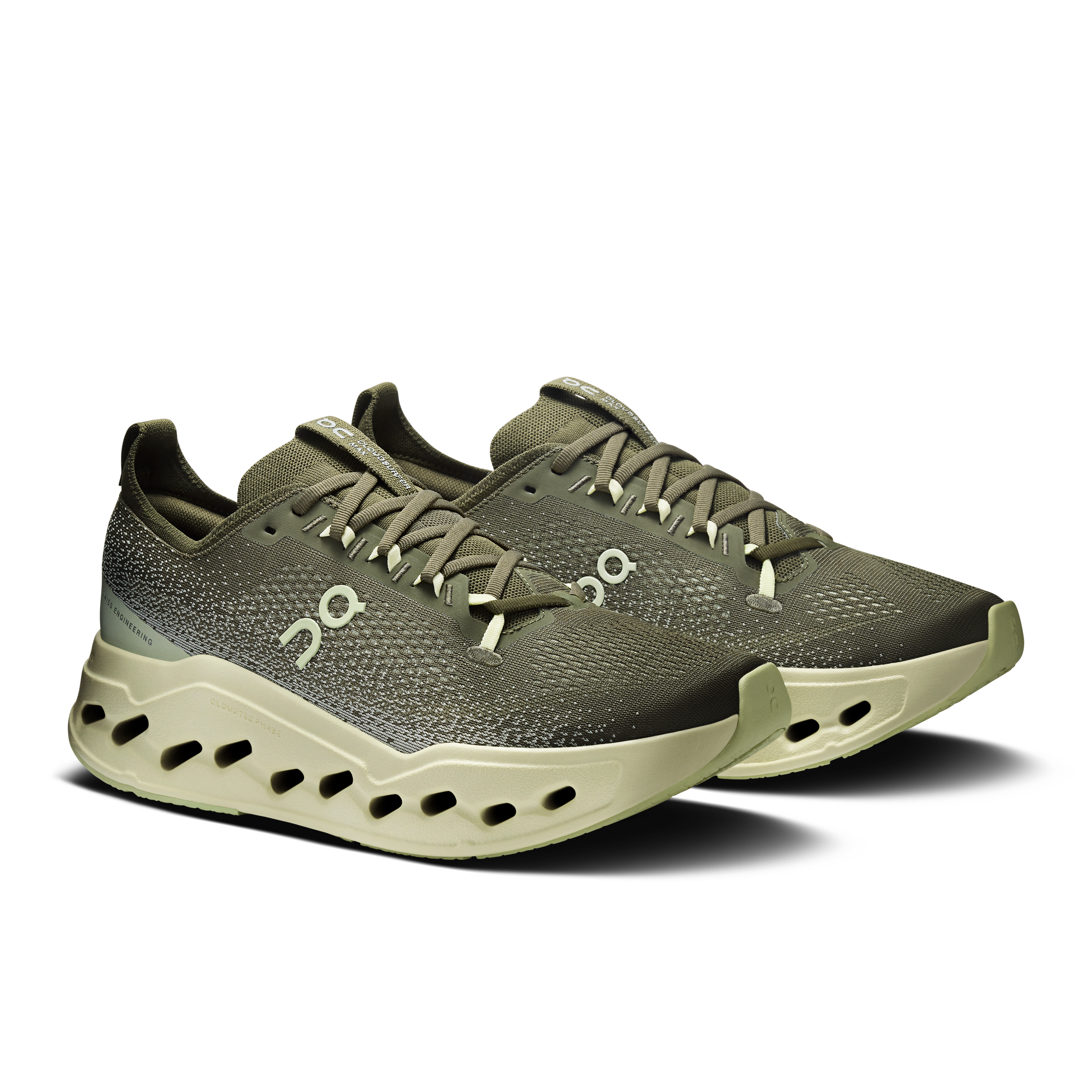 On Cloudsurfer Max Olive & Seedling Homme Running sur route Chaussures