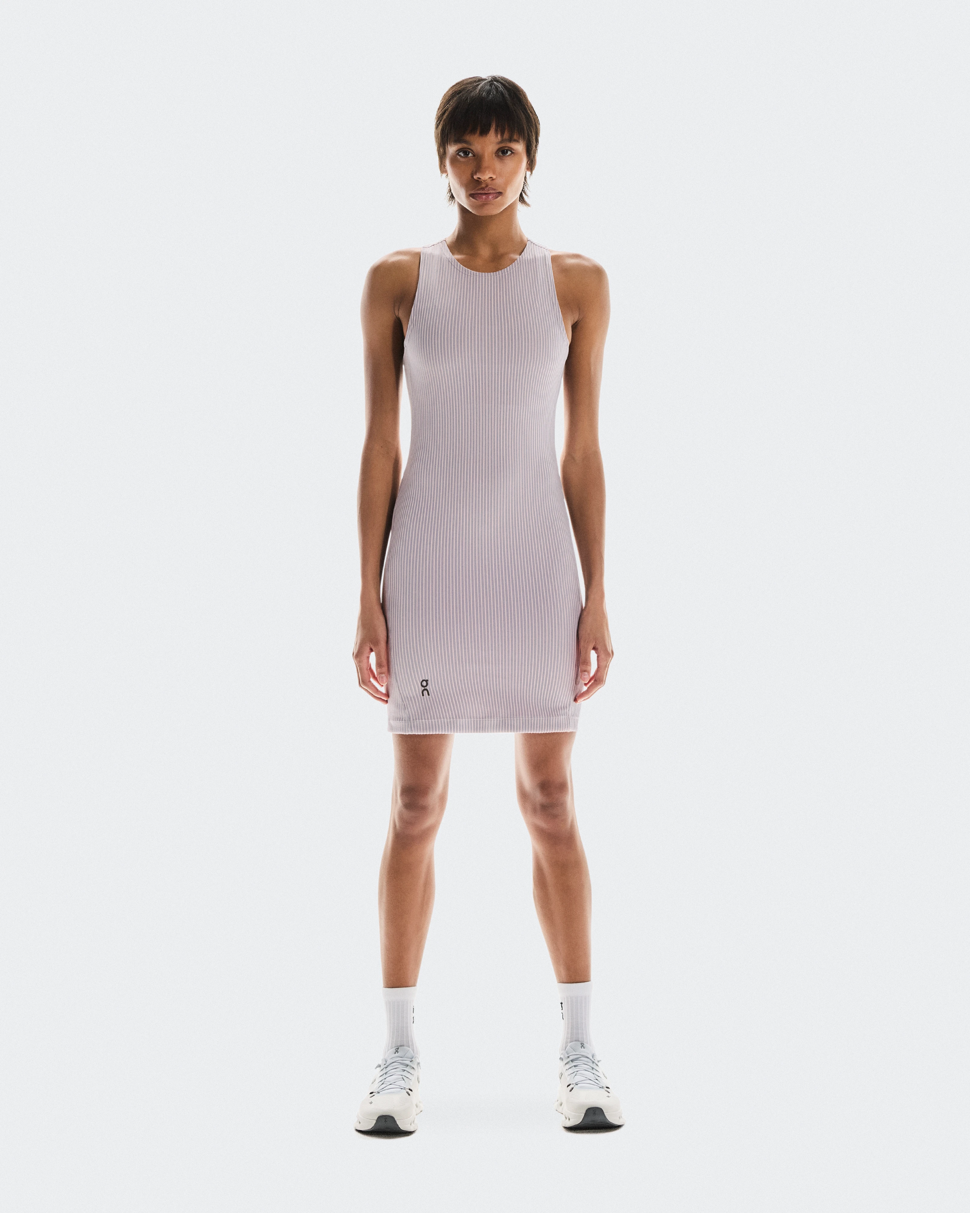 On All-Day Ribbed Dress Orchid & Lilac Femme Robes