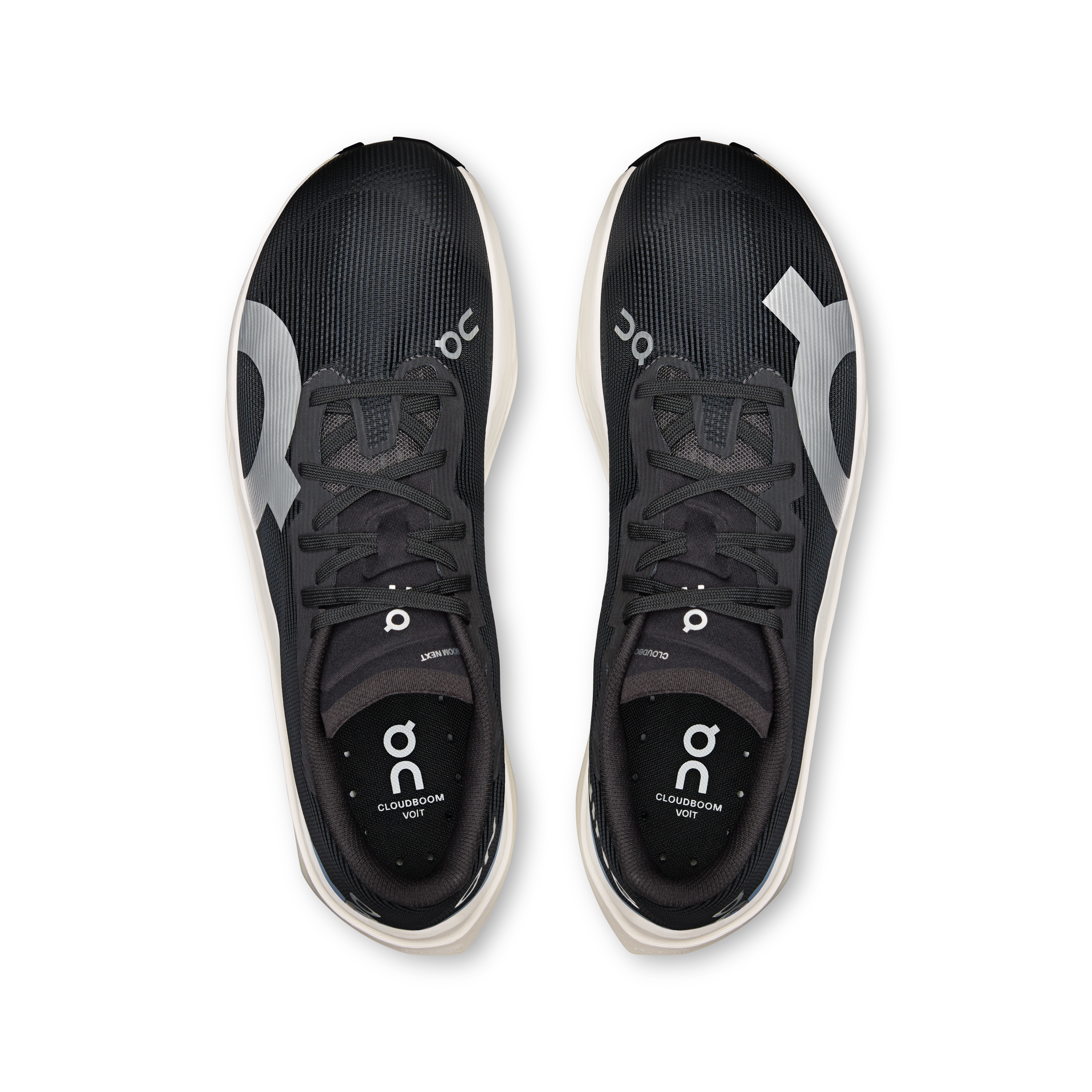 On Cloudboom Volt White & Black Homme Running sur route Chaussures