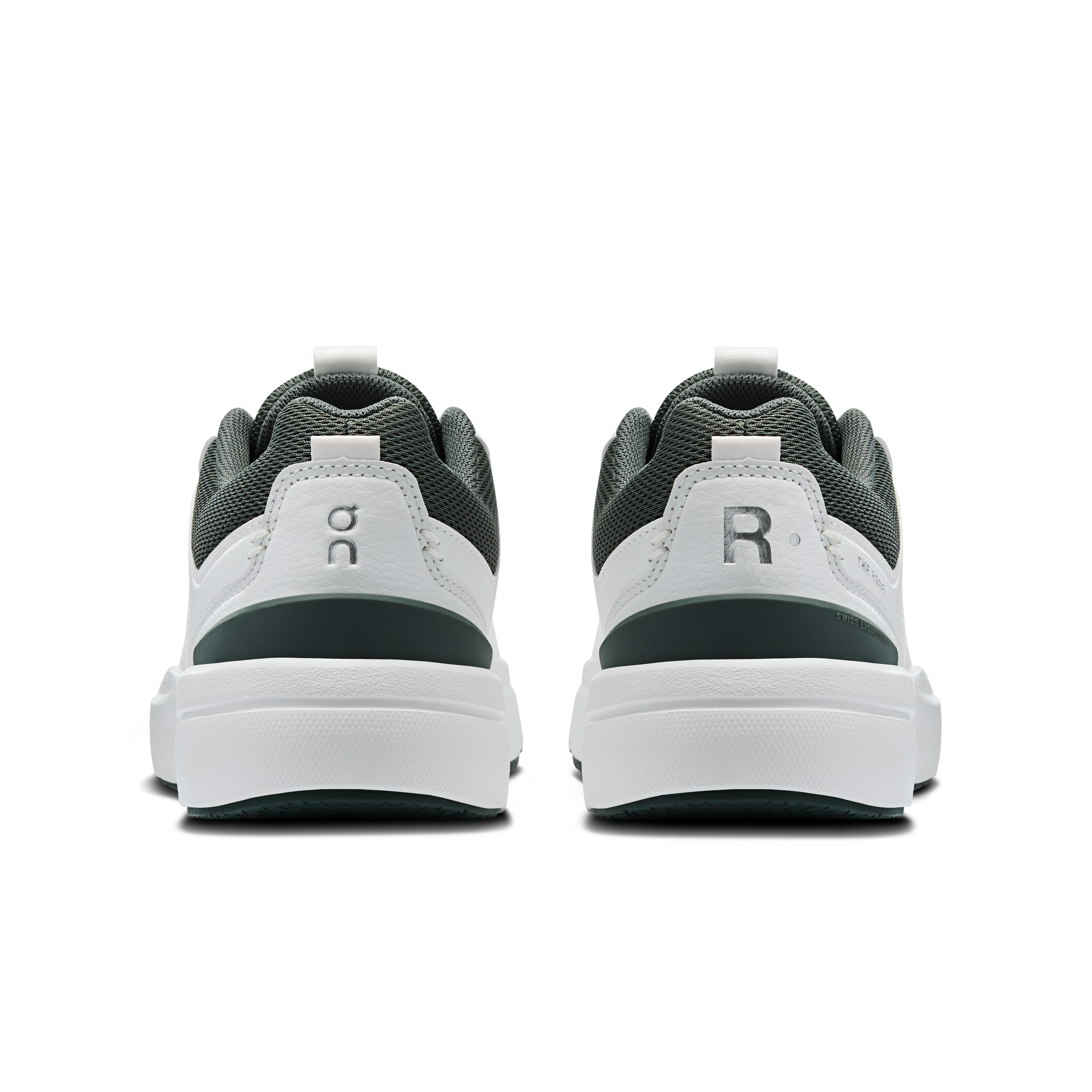 On THE ROGER Youth White & Olive Ados Tennis Chaussures