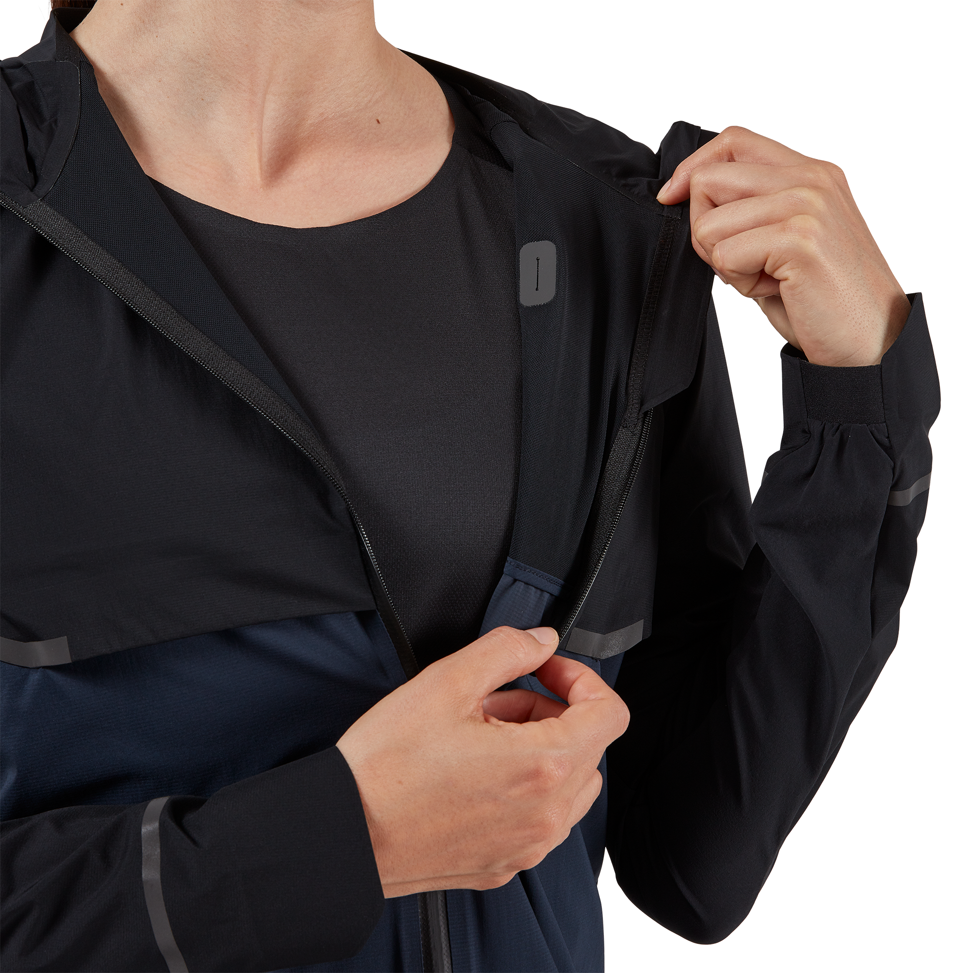 On Weather Jacket Black & Navy Femme Vestes