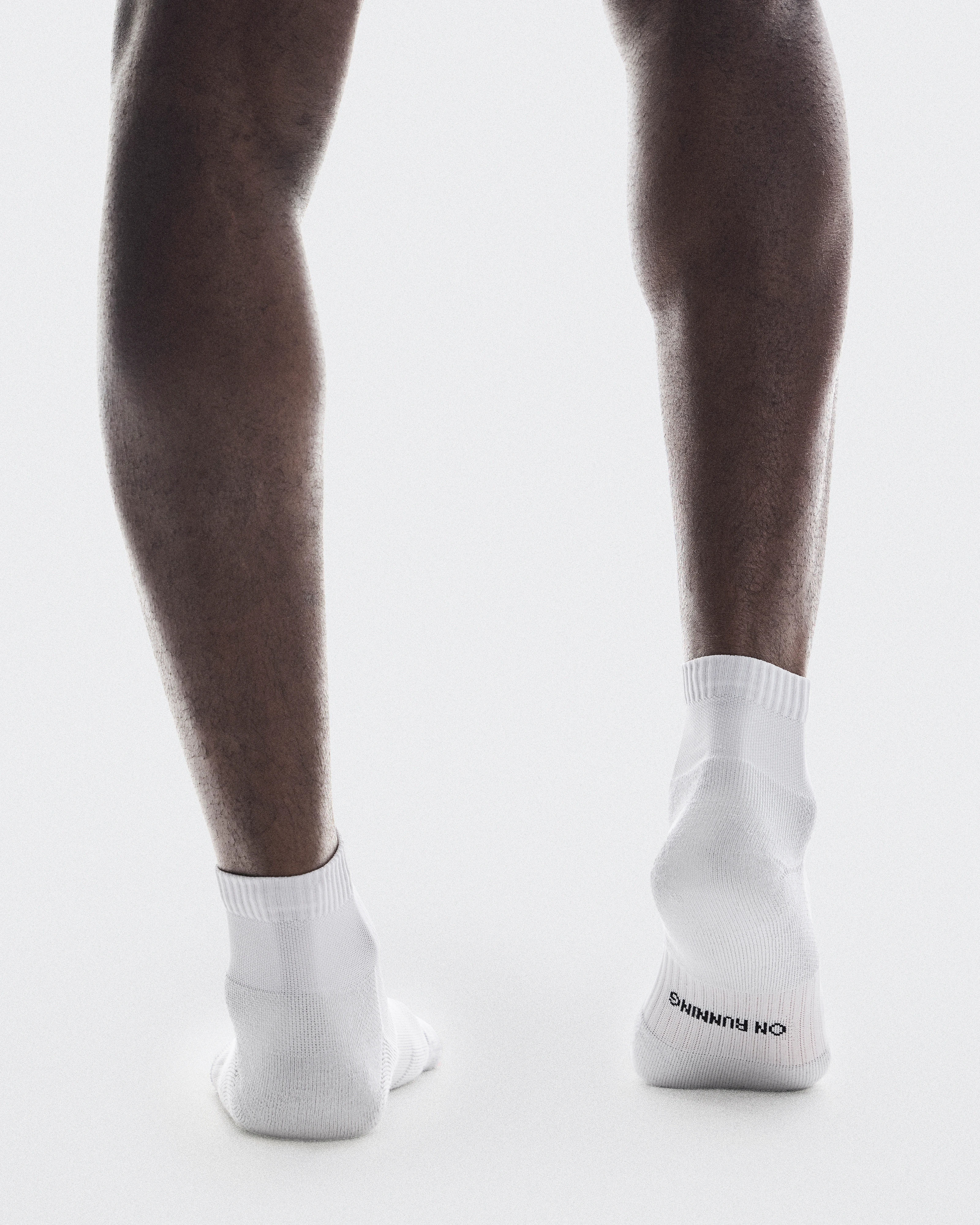 On Core Run Sock Mid 2P Glacier Unisexe Chaussettes