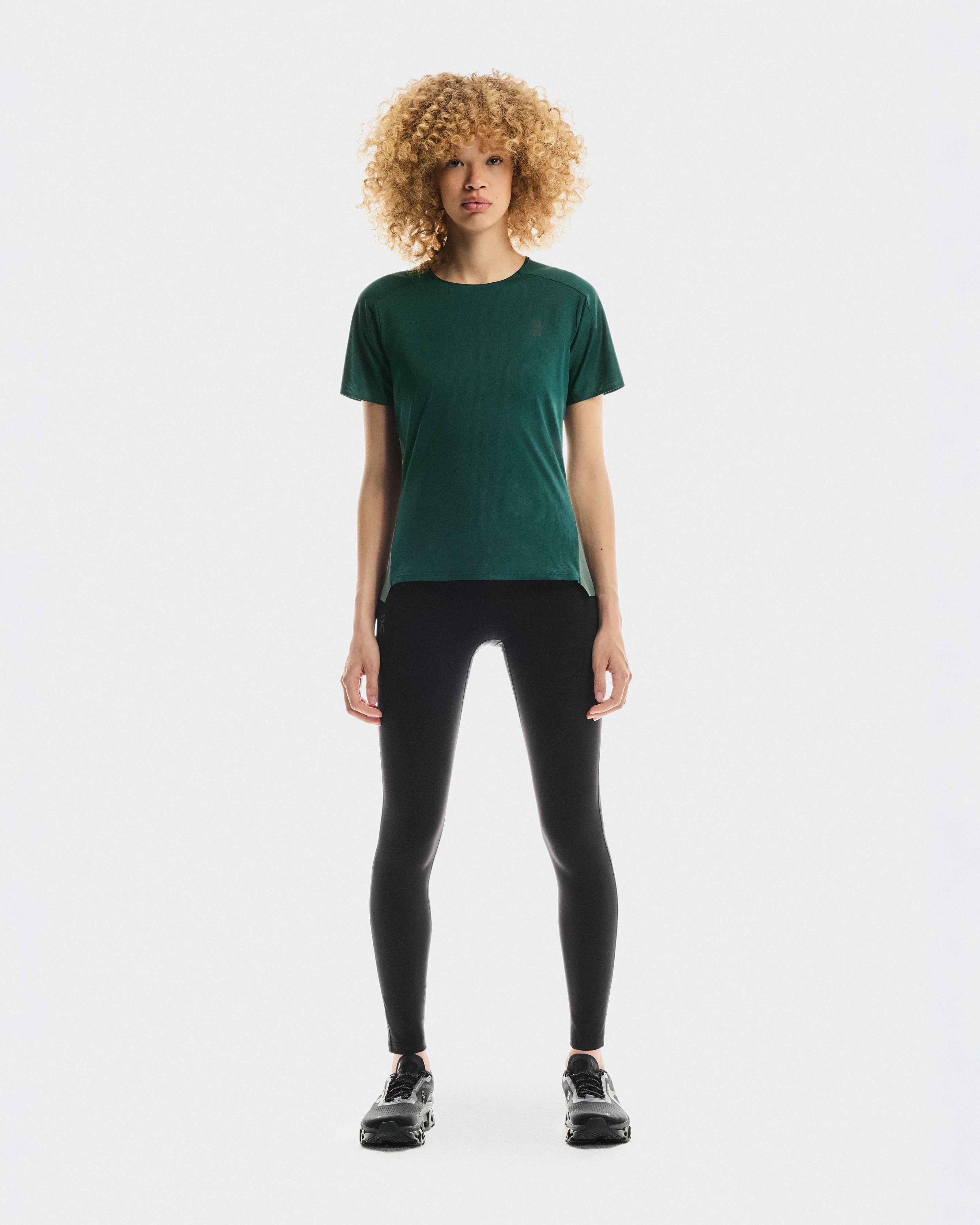 On Performance-T Spirulina & Olive Femme Hauts et t-shirts