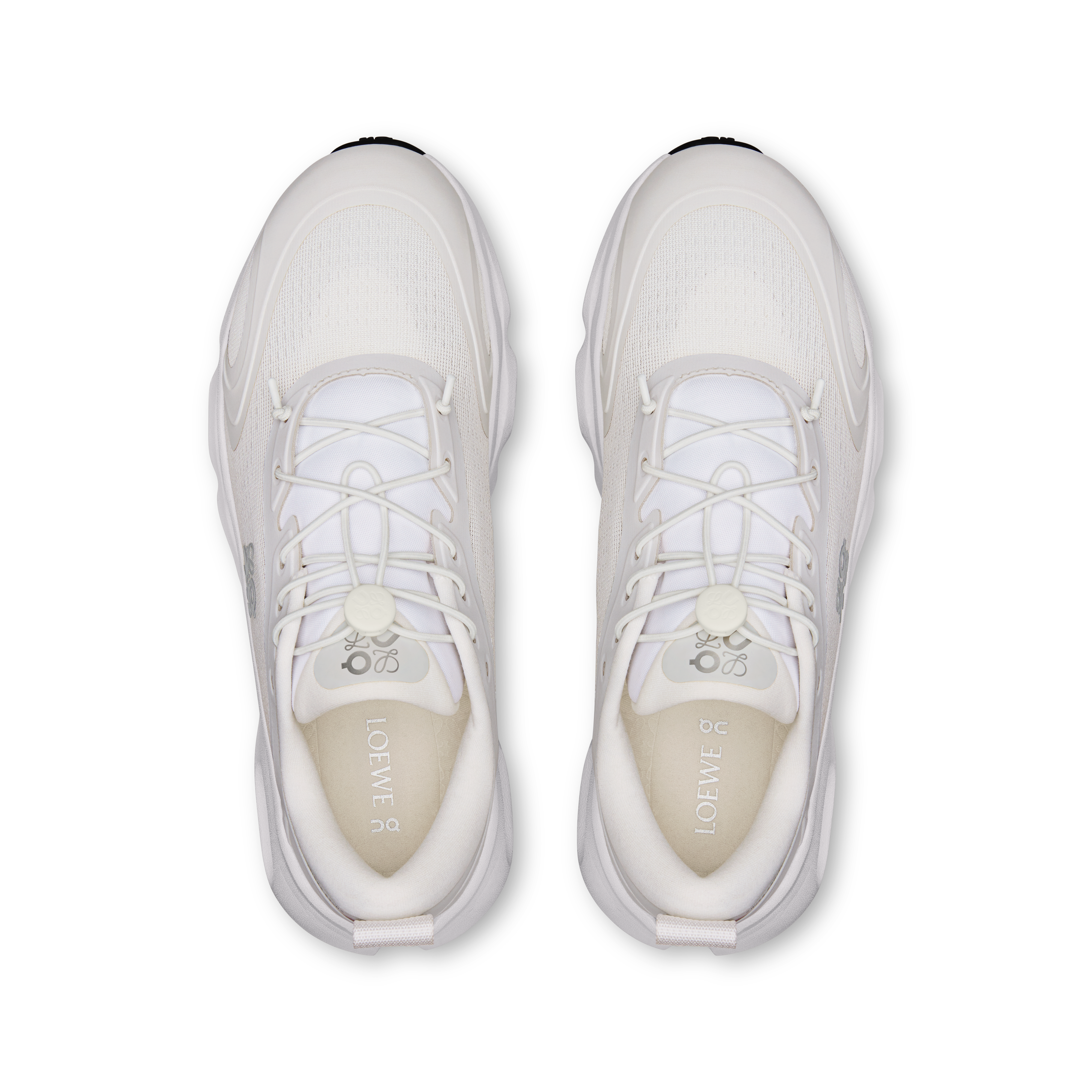 On Cloudsolo LOEWE White & Light Grey Femme Active Life Chaussures