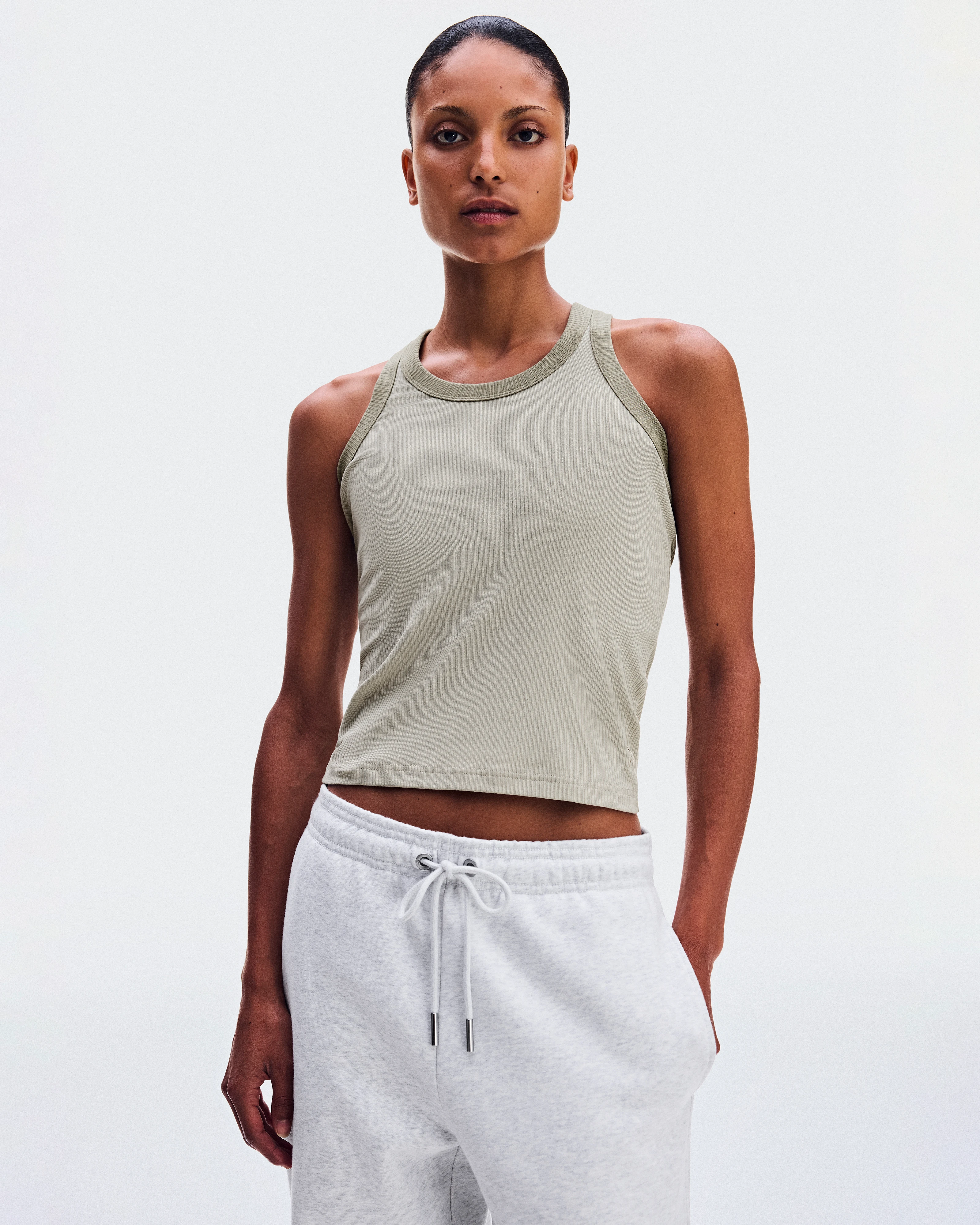 On All-Day Ribbed Tank Brume Femme Hauts et t-shirts