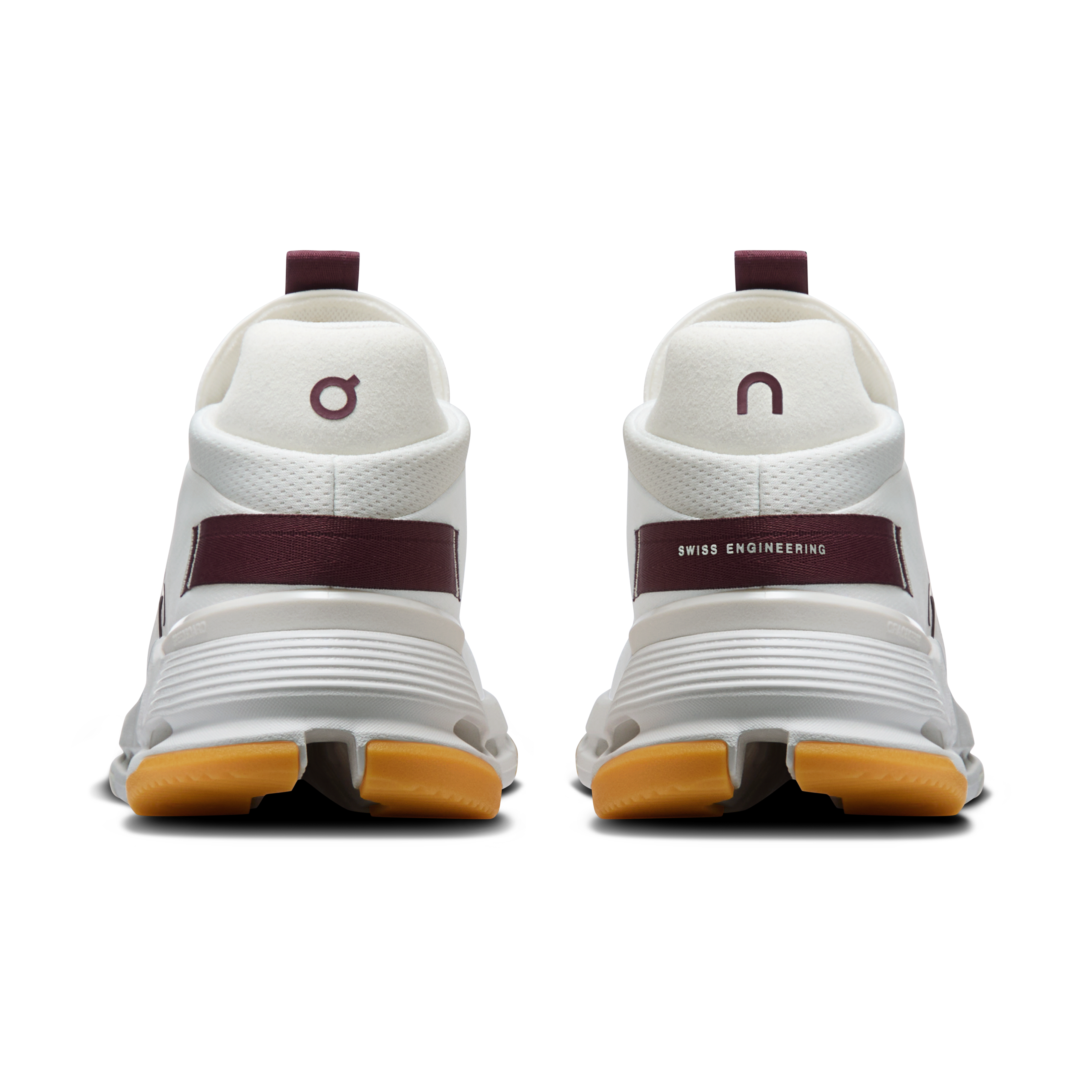 On Cloudnova 2 Ivory & Maroon Femme Active Life Chaussures