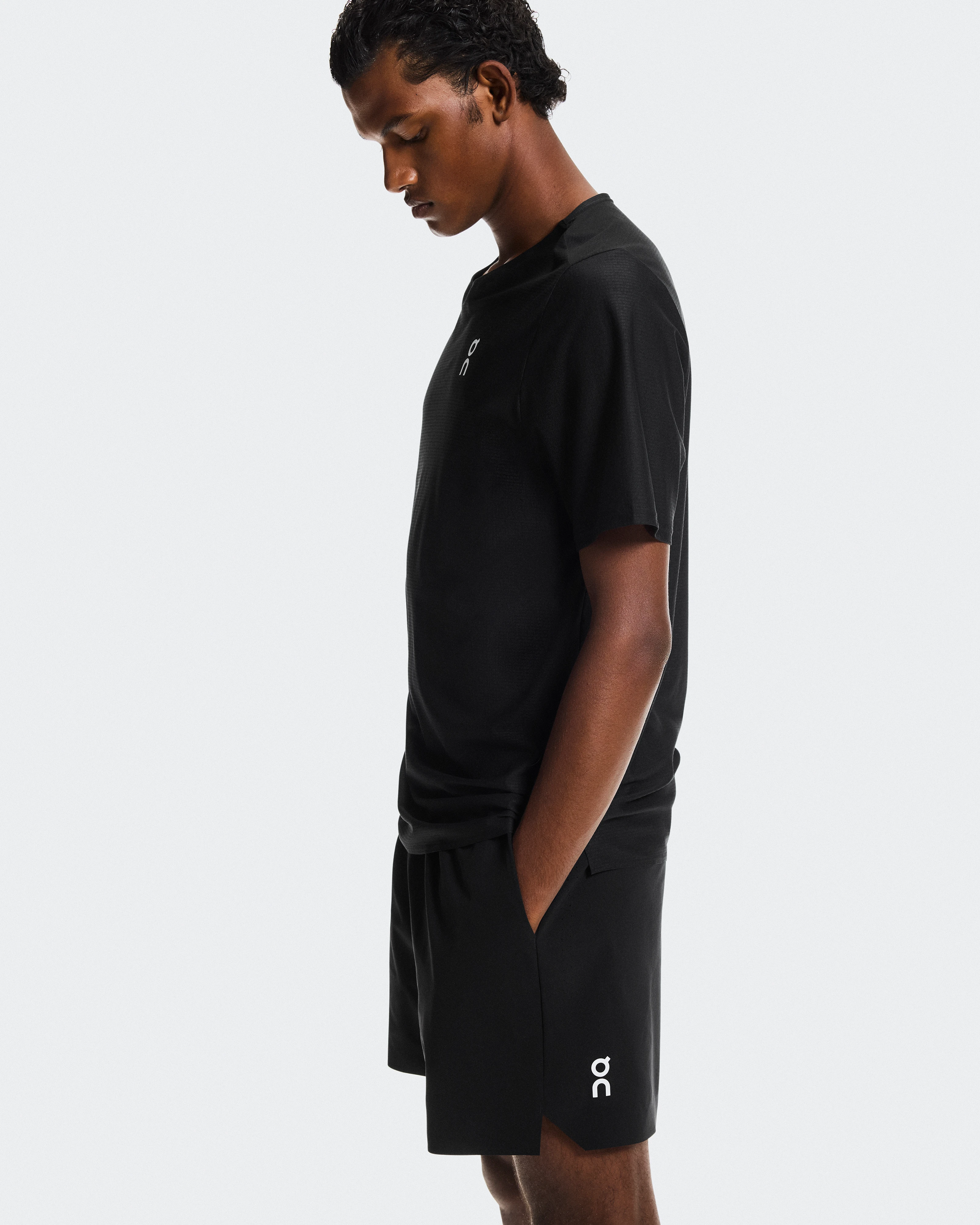 On 5" Court Shorts Black Homme Shorts