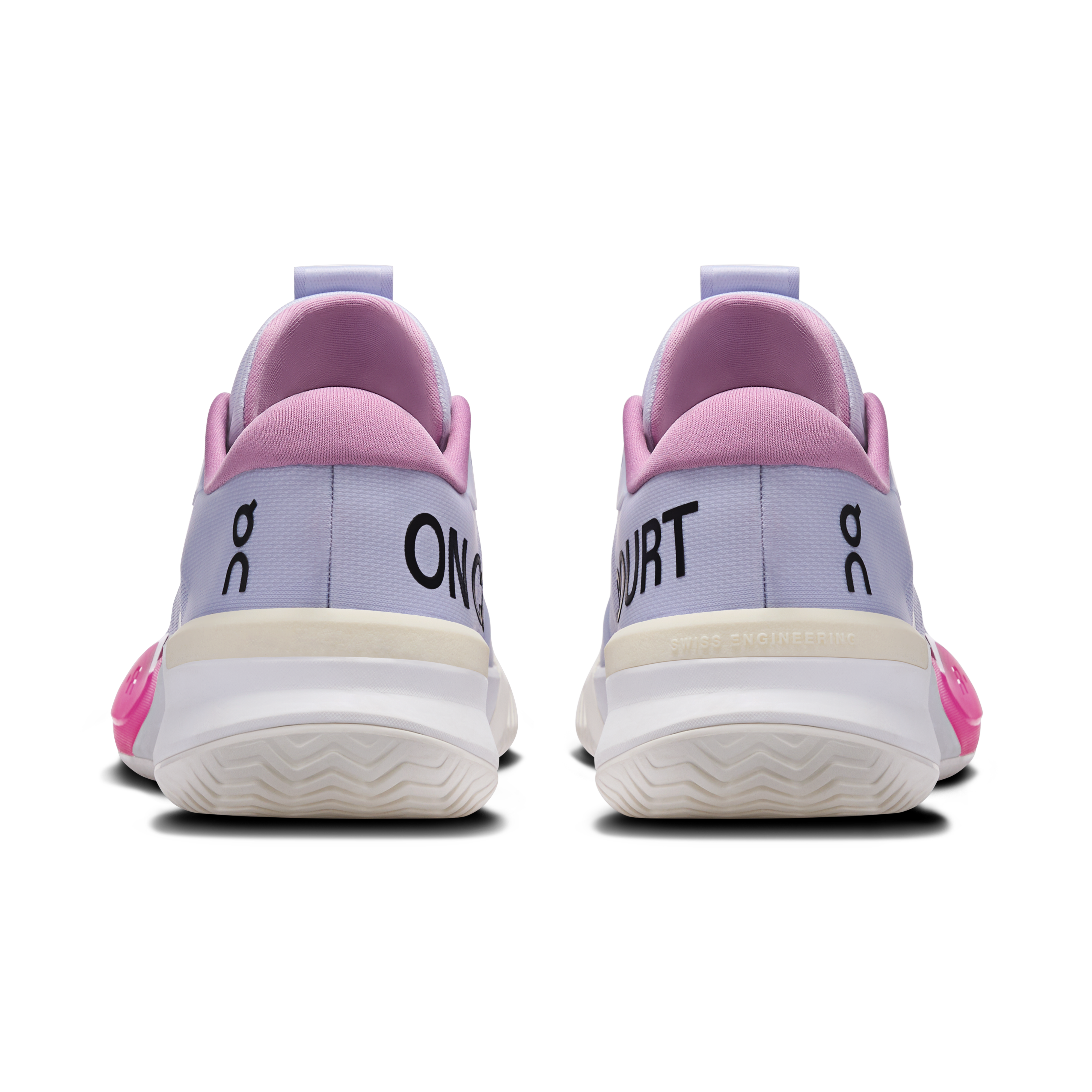 On THE ROGER Pro 3 Clay Thistle & Pink Femme Tennis Chaussures