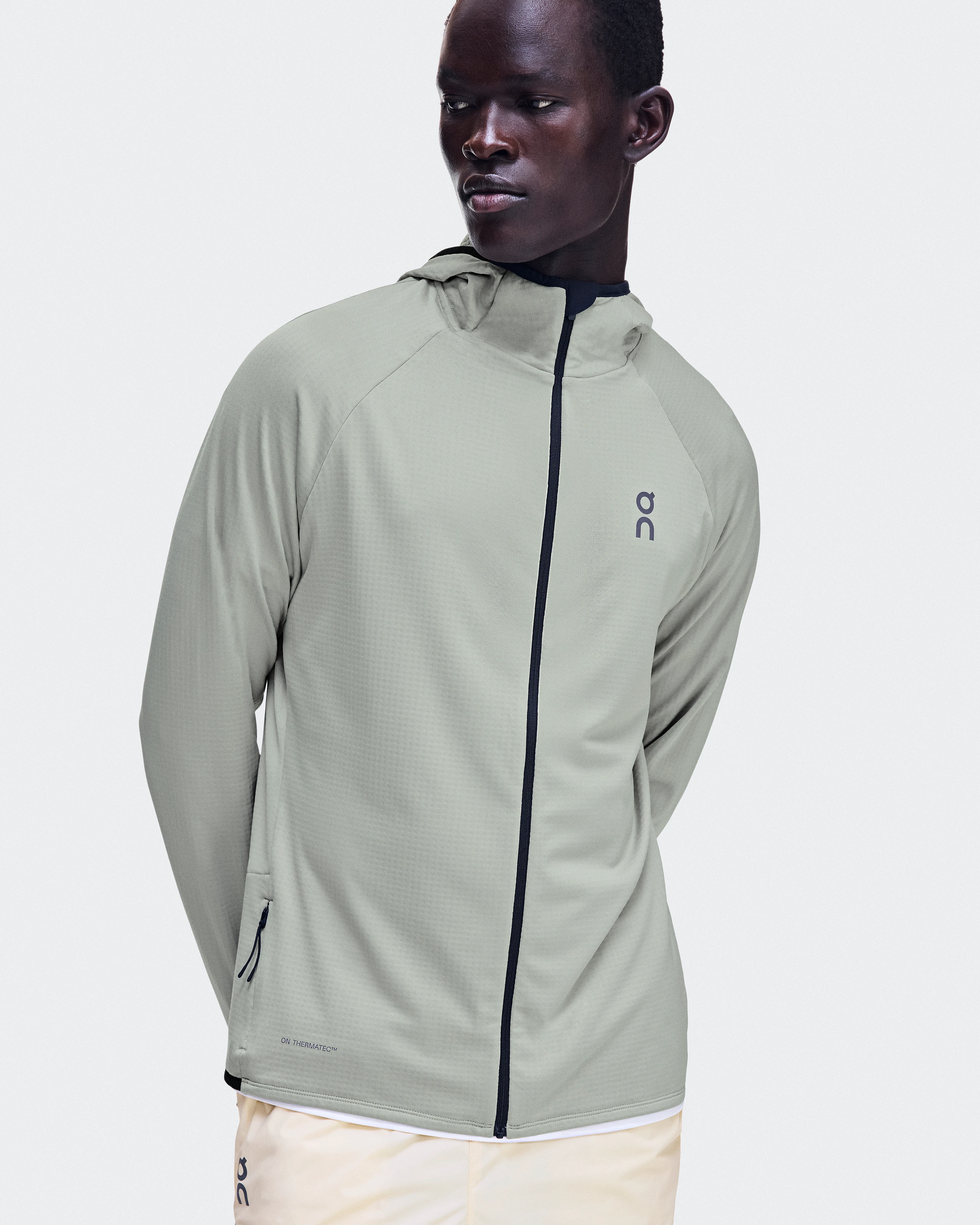 On Climate Zip Hoodie Brume Homme Sweats à capuche et sweats