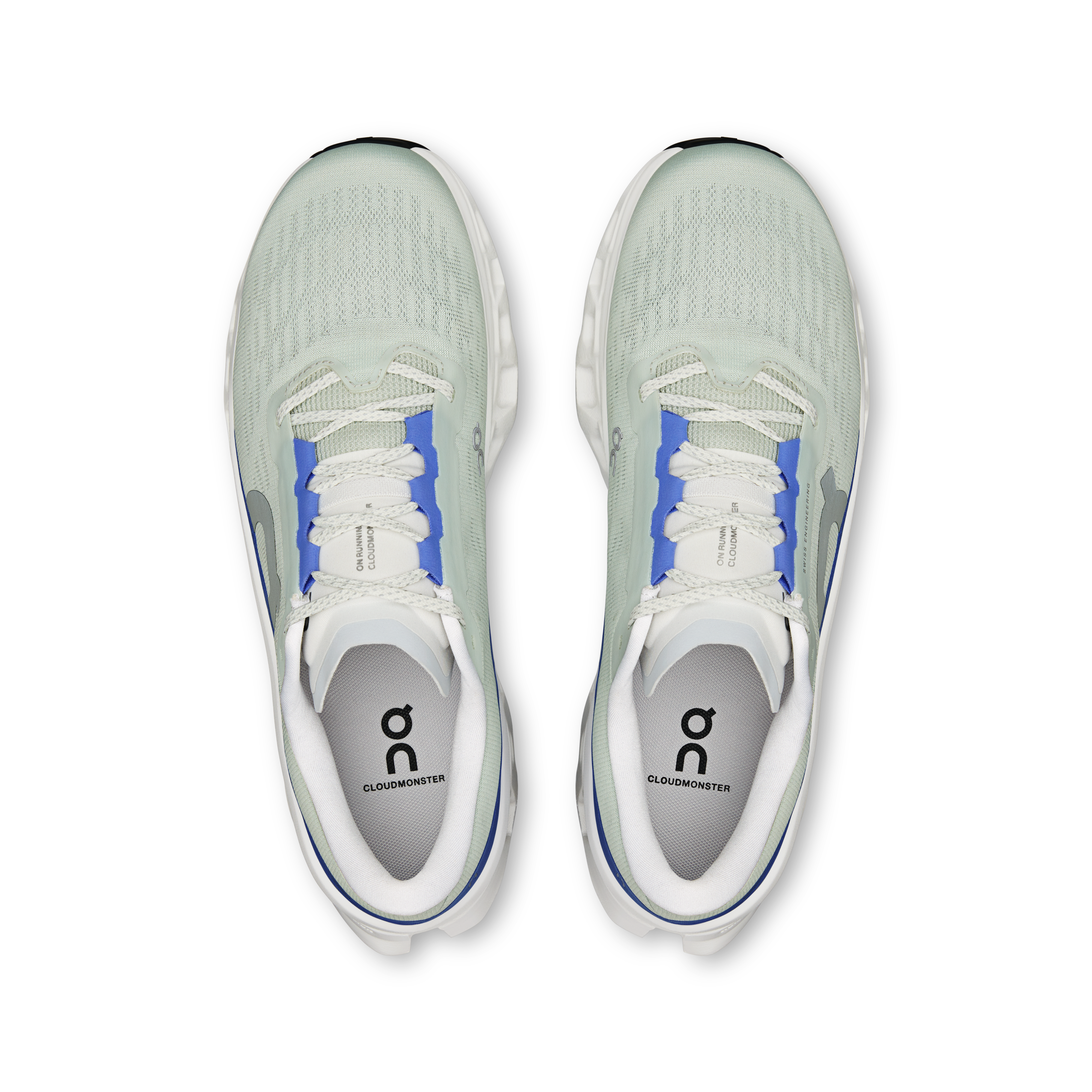 On Cloudmonster 3 Iceberg & Ivory Homme Running sur route Chaussures