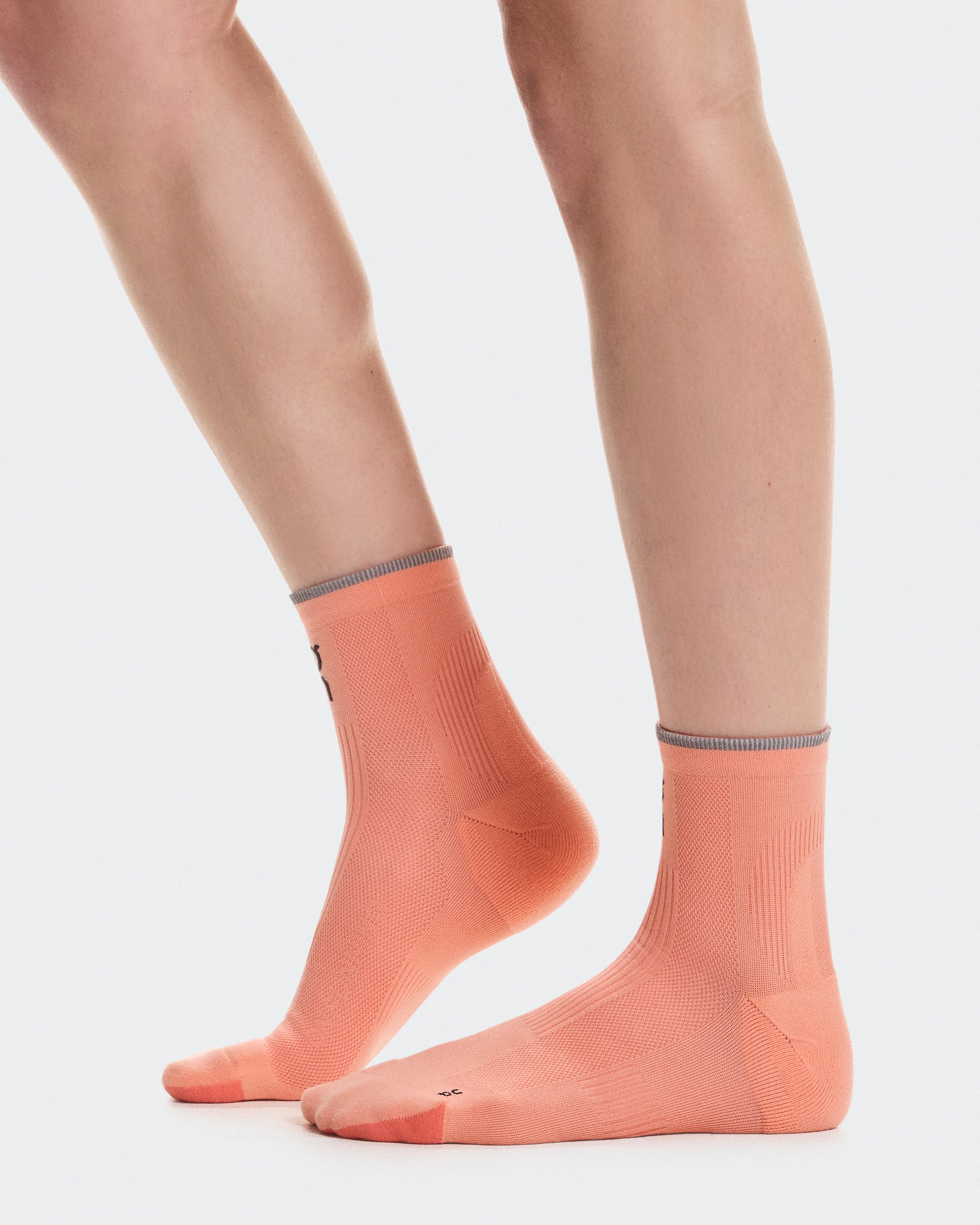 On Elite Run Sock Mid Sunstone & Reef Unisexe Chaussettes