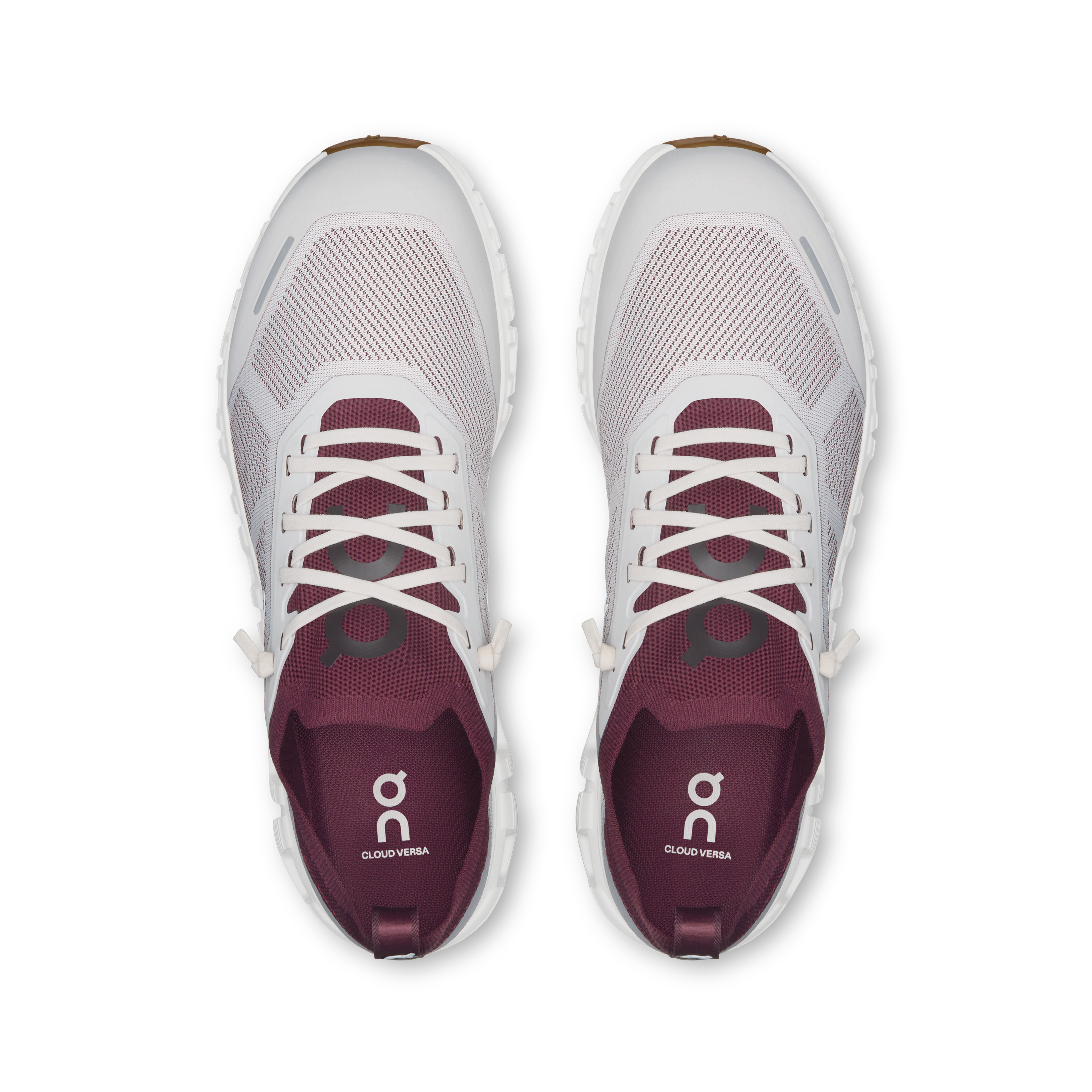 On Cloud 6 Versa Silver & Maroon Homme Active Life Chaussures