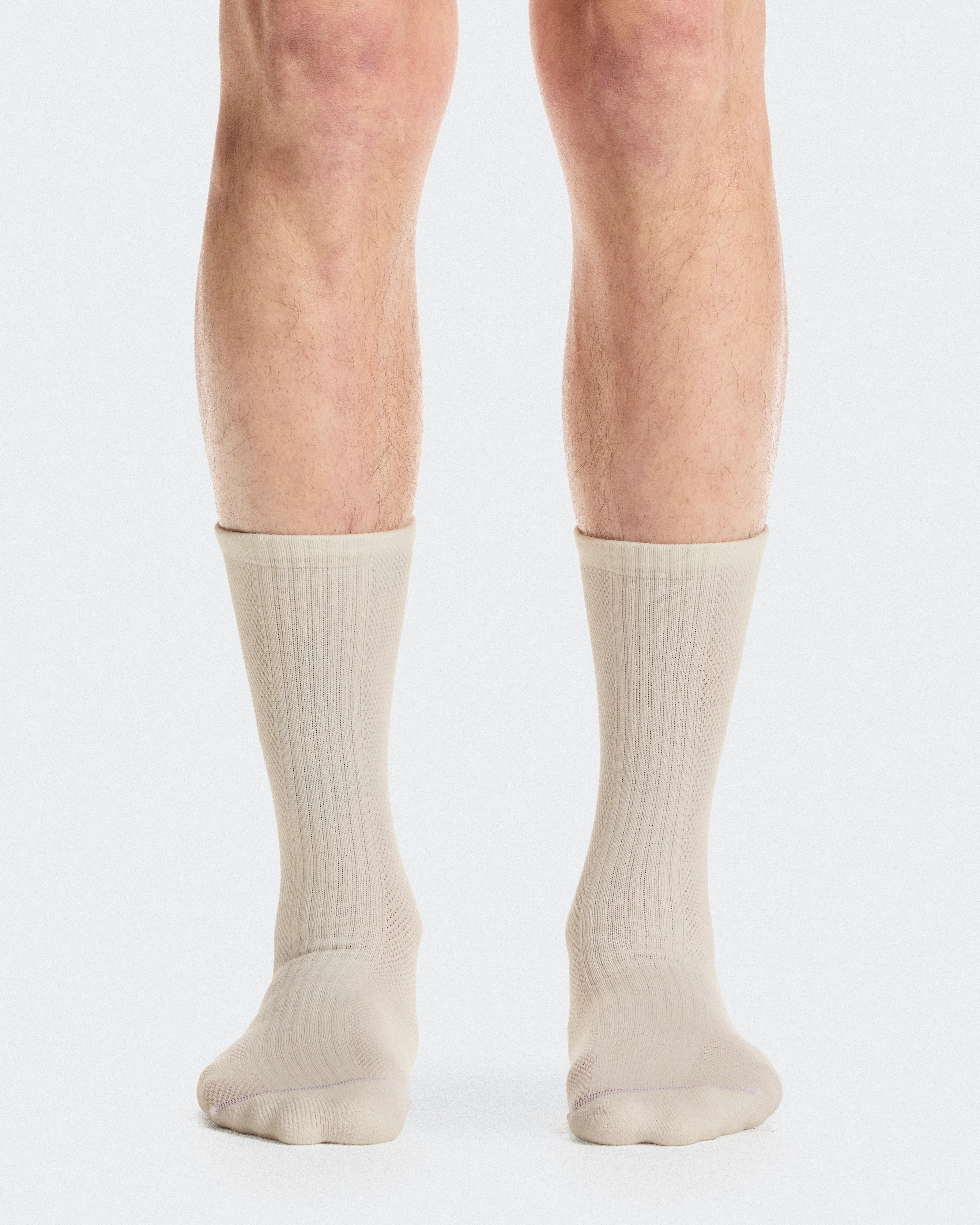 On Hybrid Sock High 2P Ivory Unisexe Chaussettes