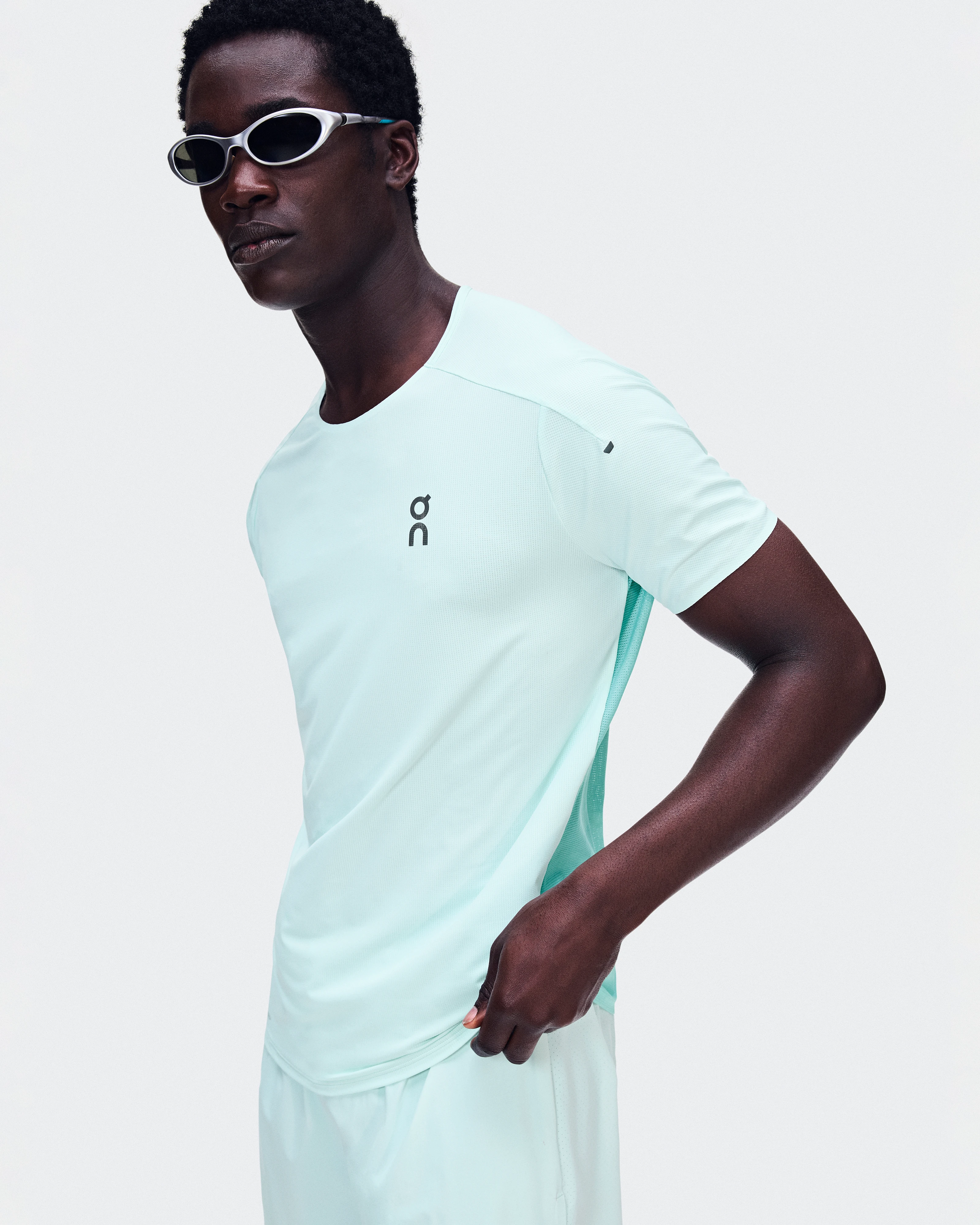 On Performance-T Flurry & Aquamarine Homme Hauts et t-shirts