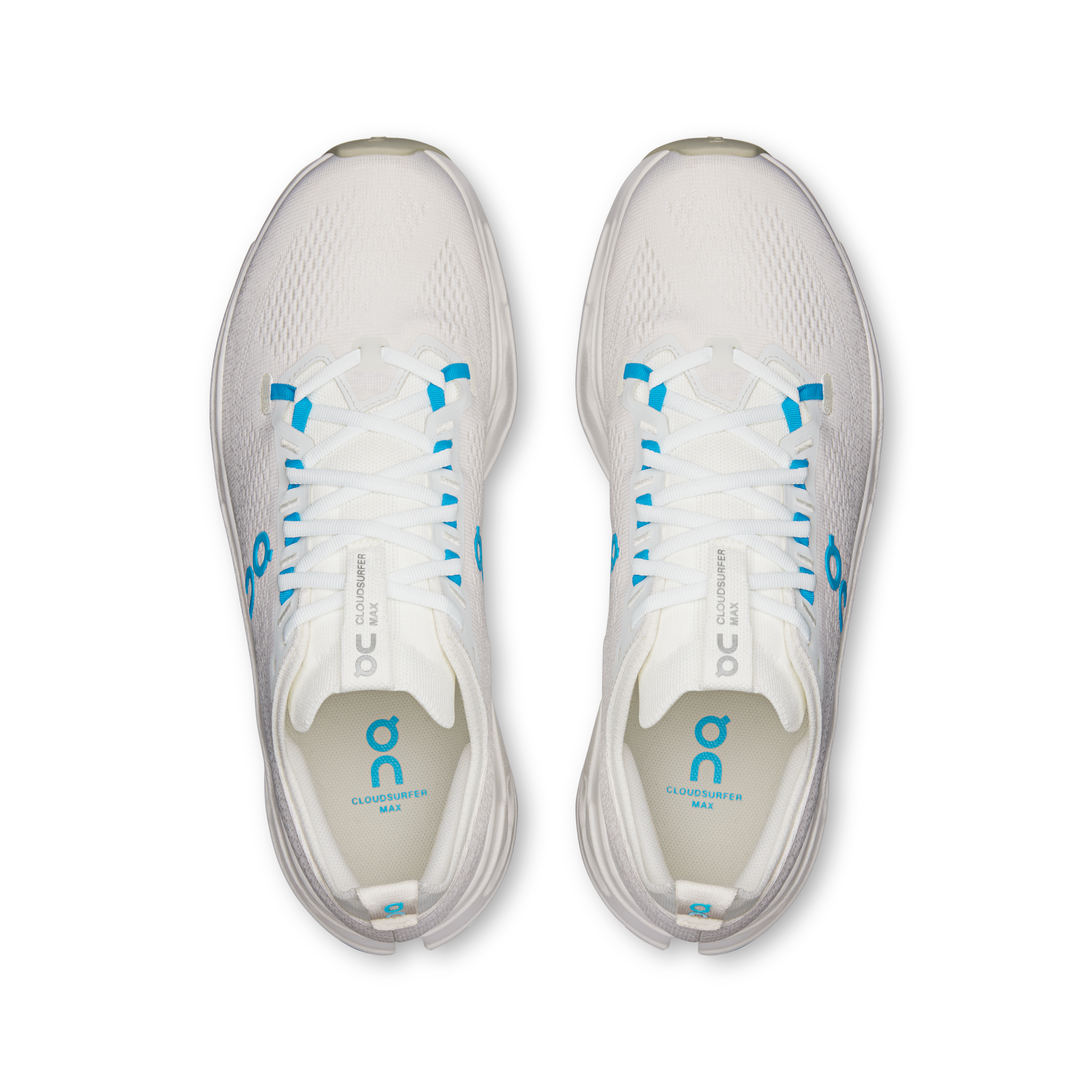 On Cloudsurfer Max White & Ivory Homme – Sorties longues, foulées agréables Chaussures
