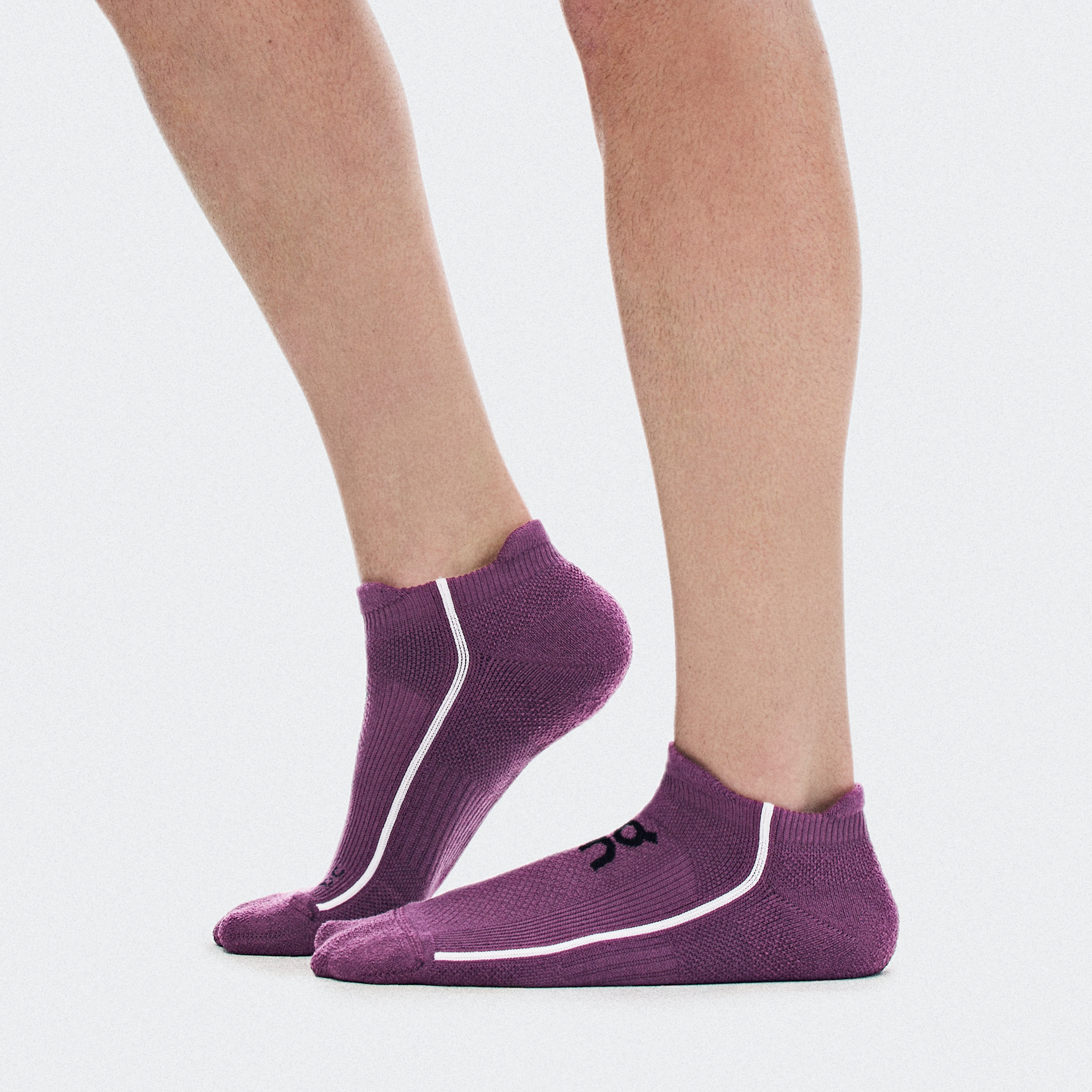 On Court Sock Low Cassis & White Unisexe – Tennis haute performance, amorti, respirabilité Chaussettes