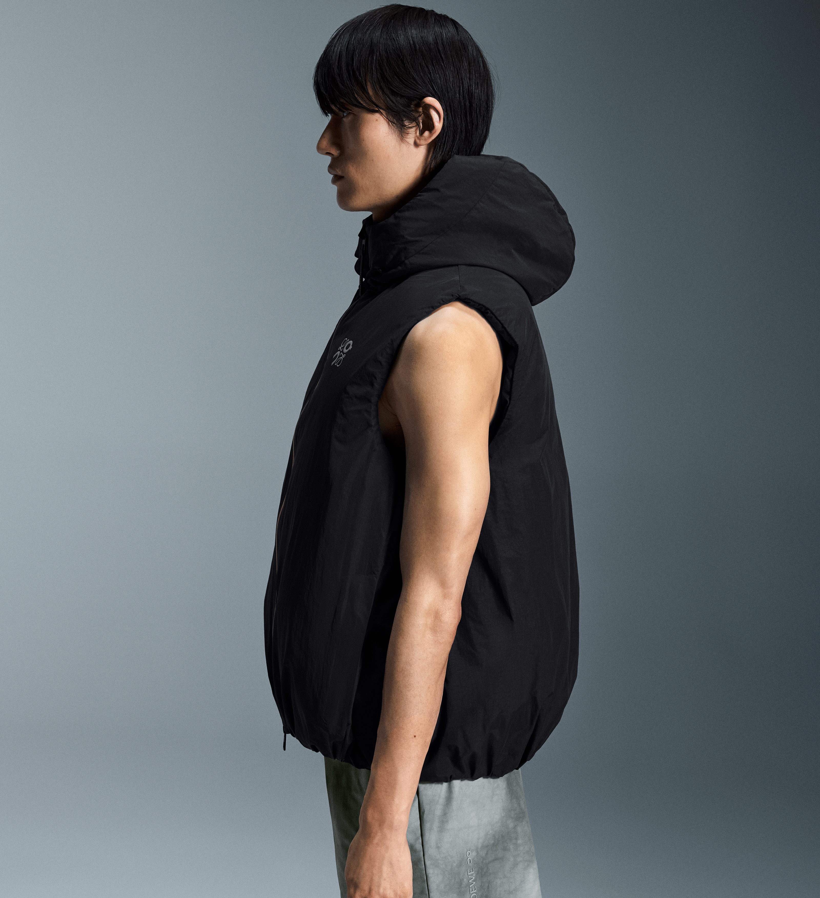 On Puffer Vest LOEWE Black Homme Vestes