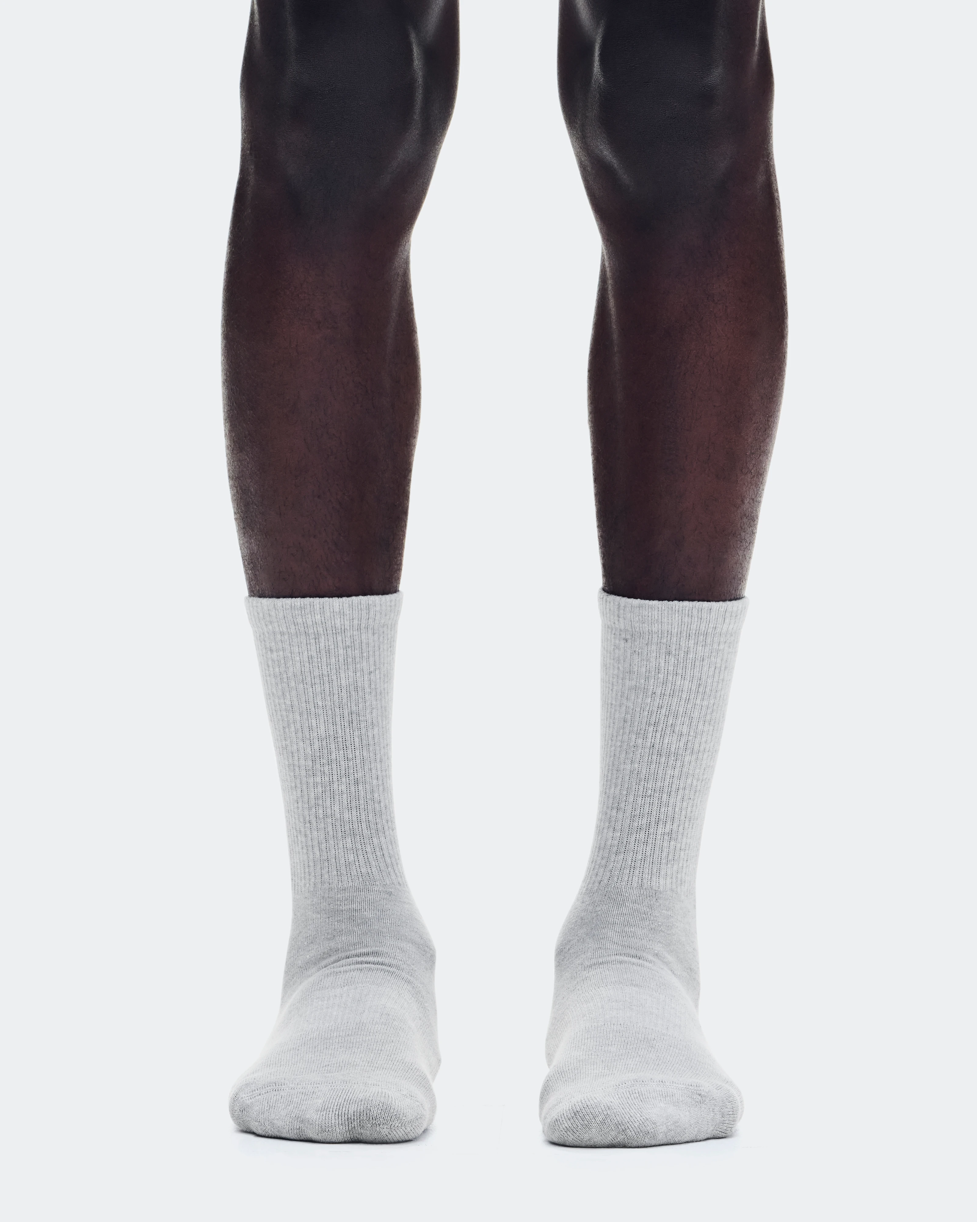 On Club Sock High 2P Heather Gray Unisexe Chaussettes