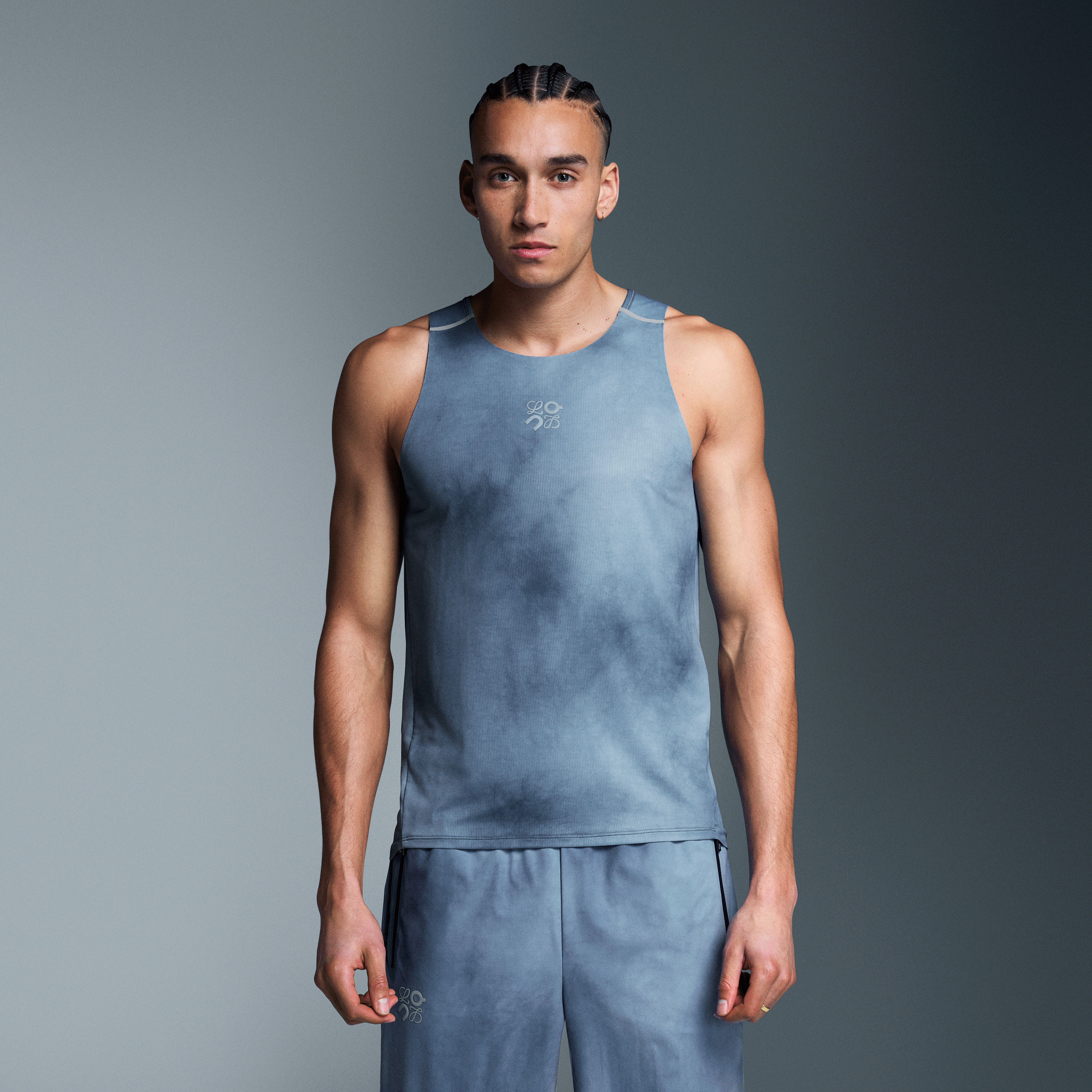 On Performance Tank Top LOEWE Blue & Multicolor Homme – Running de performance, édition limitée, LOEWE × On Hauts et t-shirts