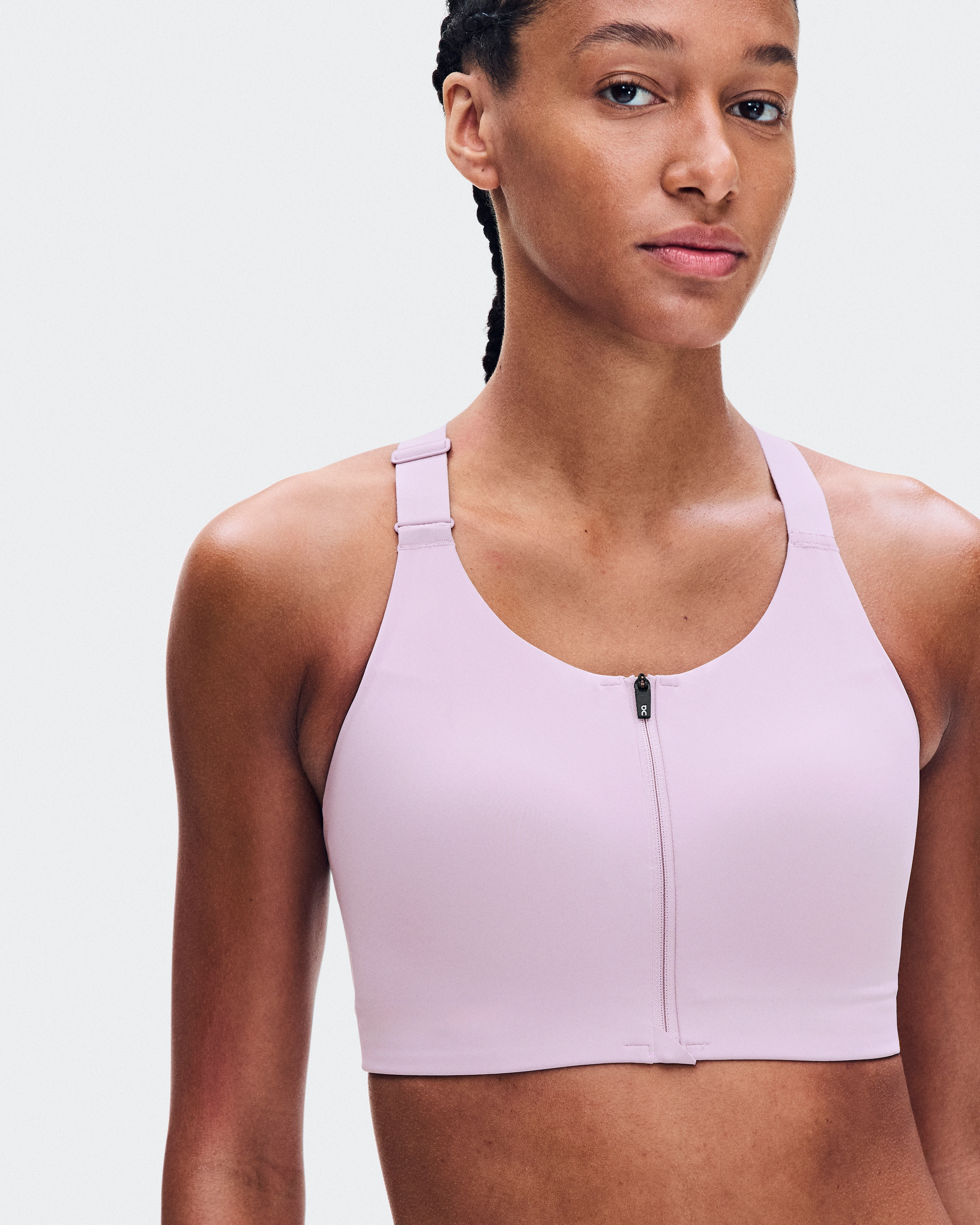 On Endurance Bra Zip Foxglove Femme Brassières