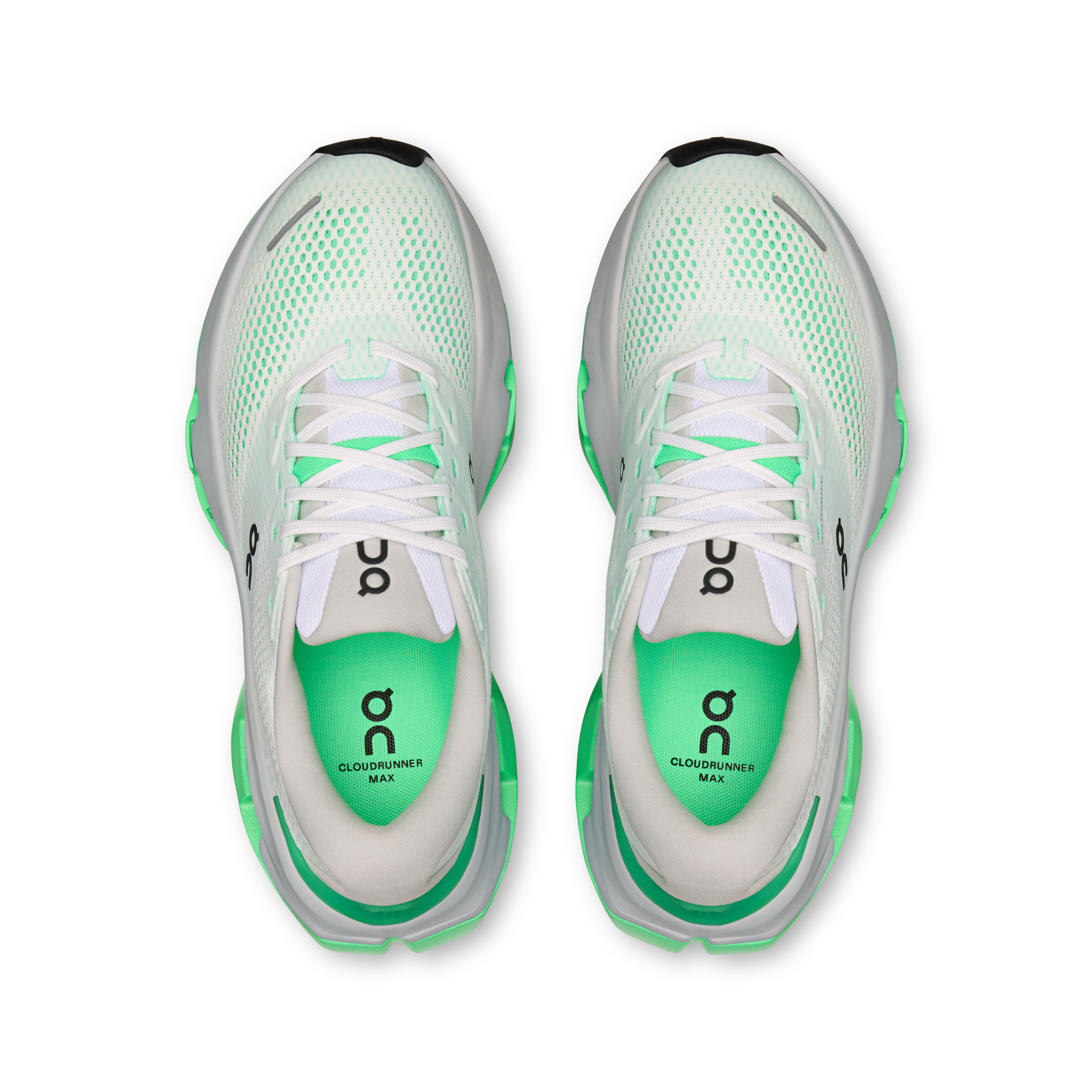 On Cloudrunner 3 Max White & Verdite Femme Running sur route Chaussures