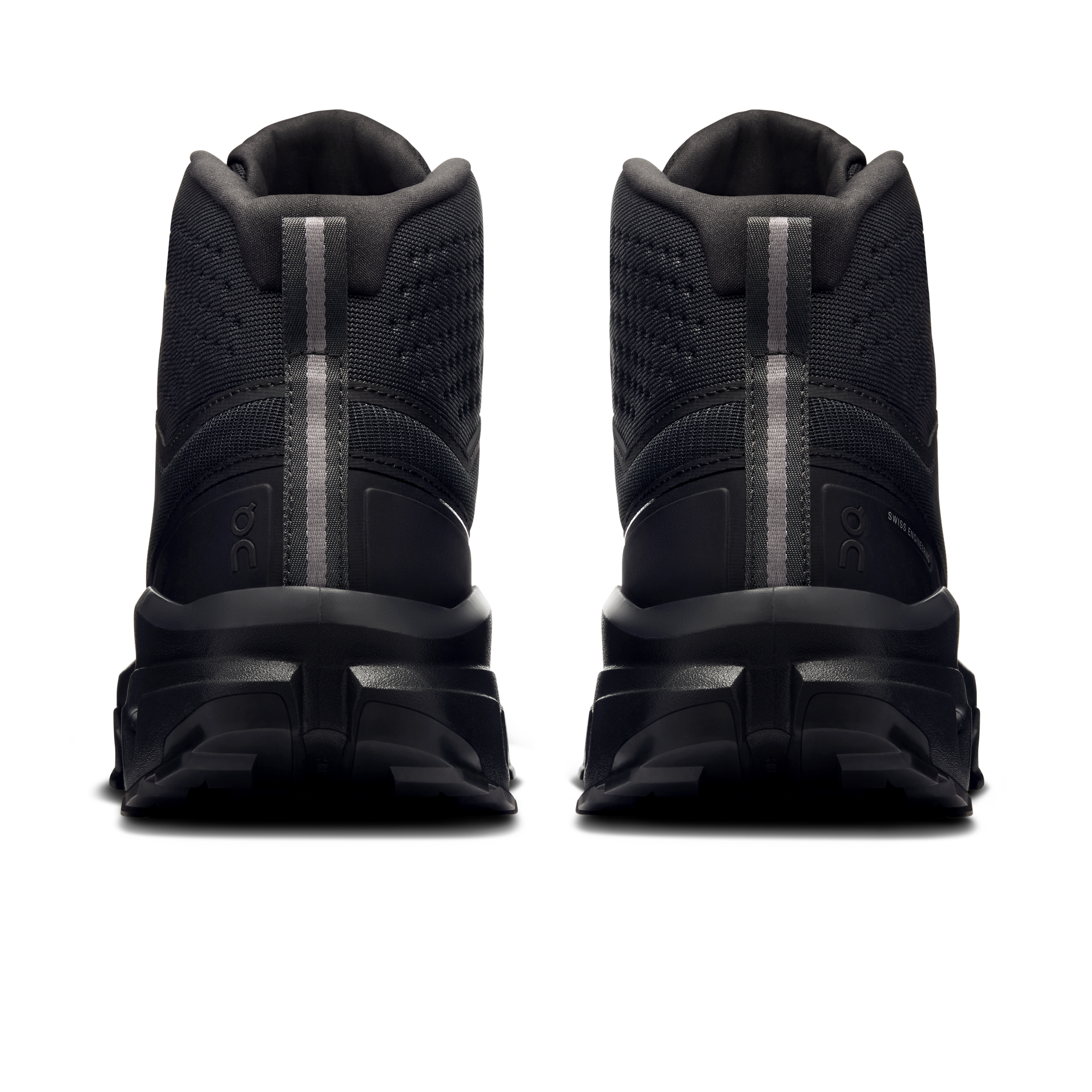 On Cloudrock Mid Waterproof Black & Black Homme Randonnée Chaussures