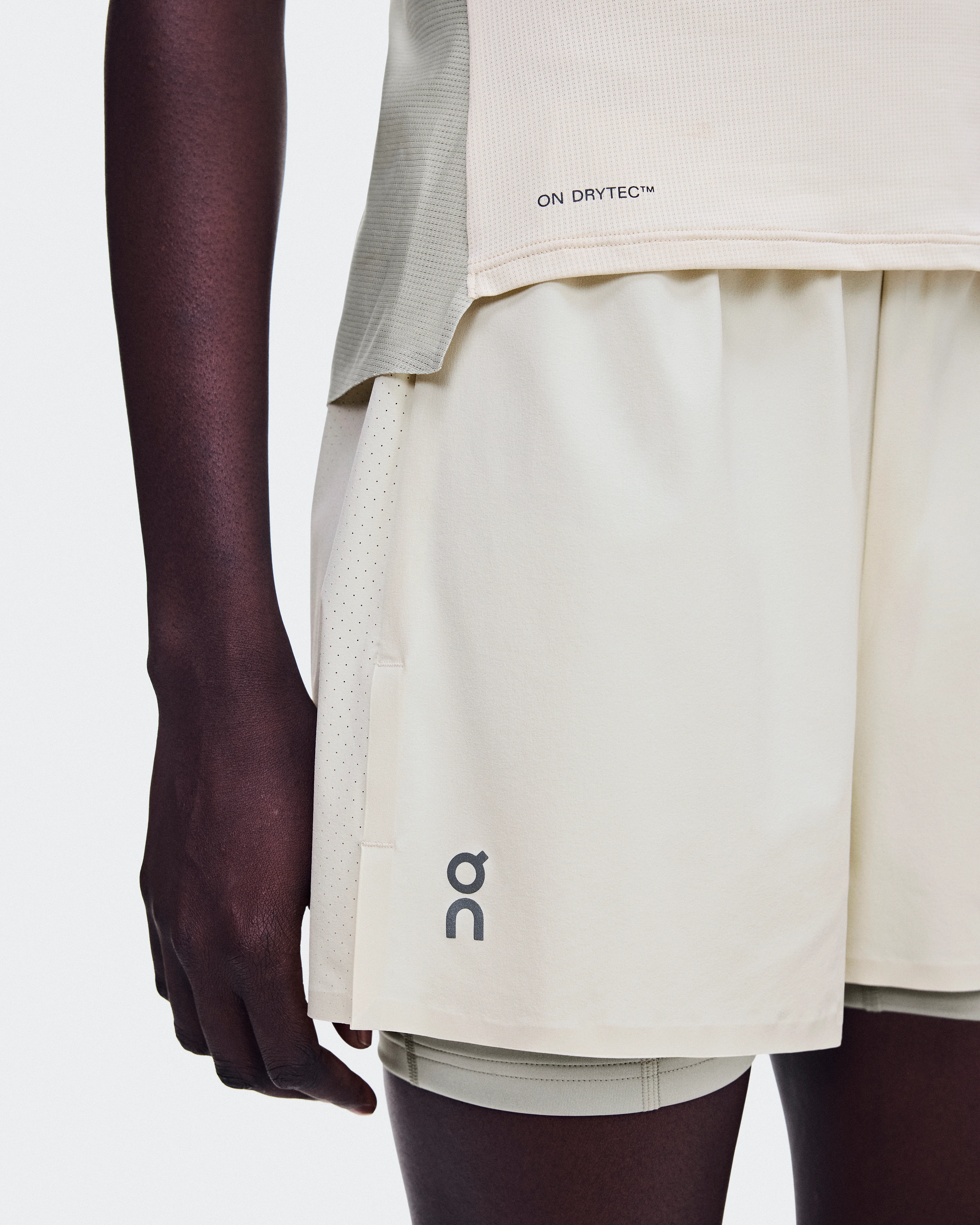 On 3" Performance 2/1 Shorts Hare & Brume Femme Shorts