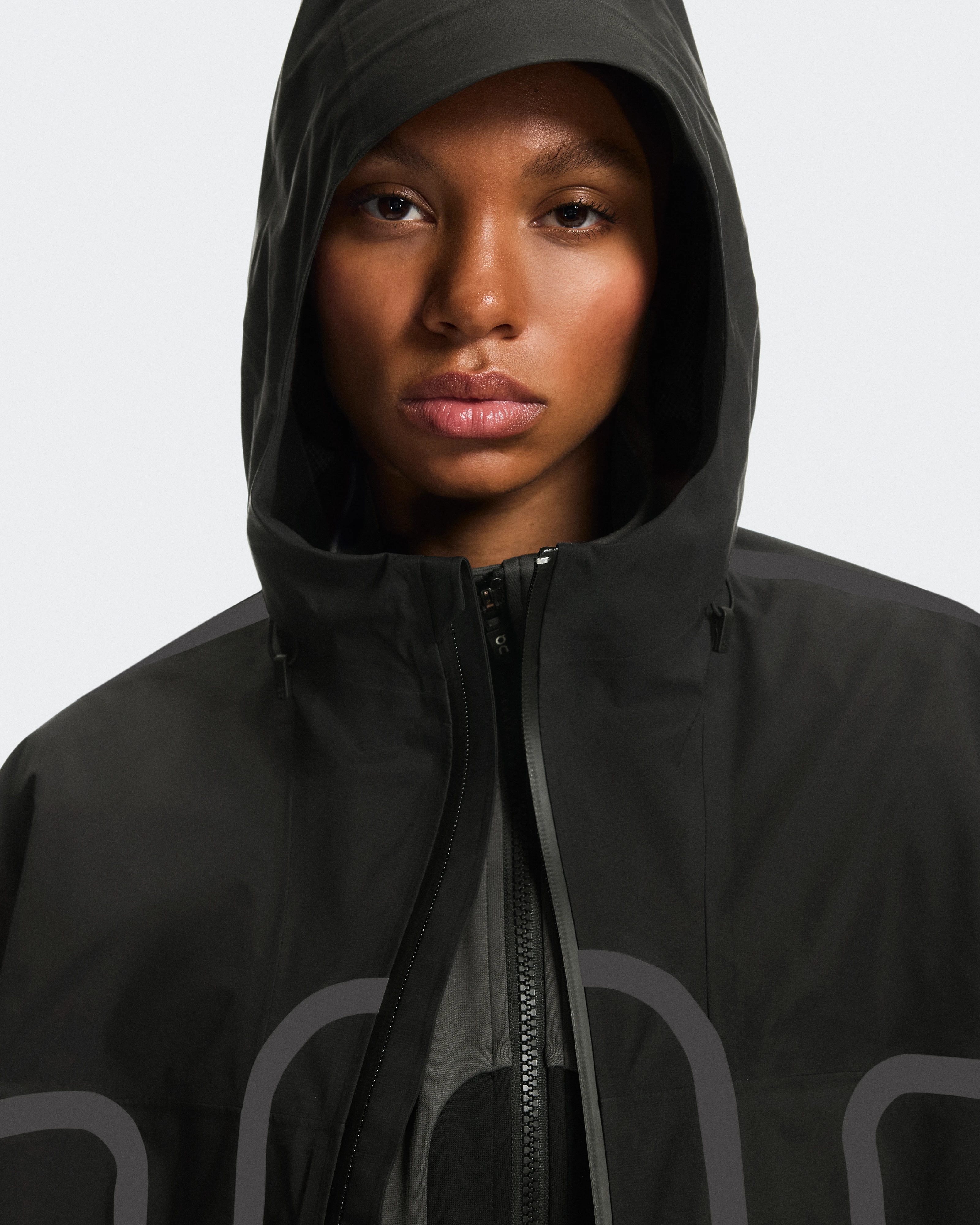 On Waterproof Jacket IKON Black Unisexe Vestes
