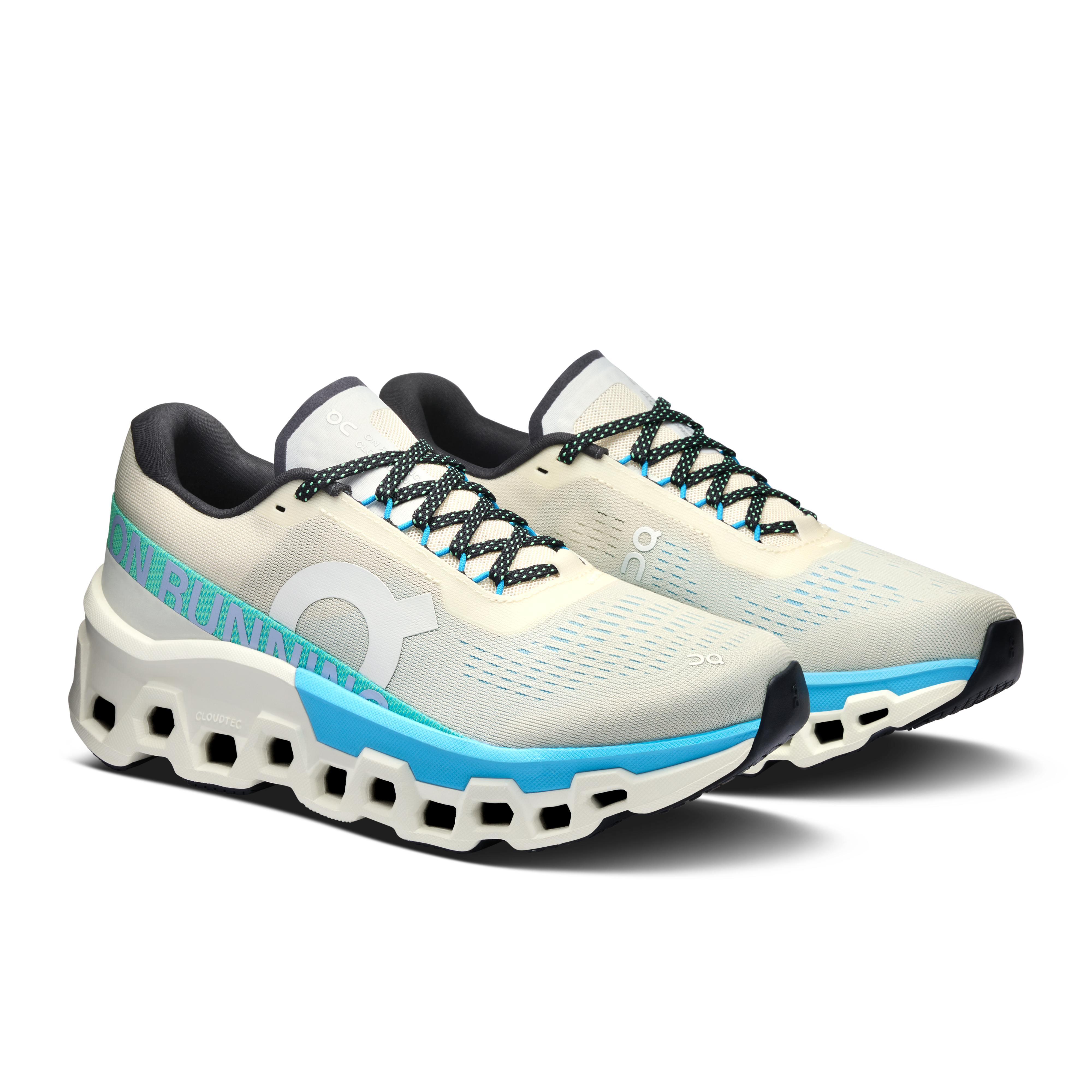 On Cloudmonster 2 Cream & Horizon Femme Running sur route Chaussures