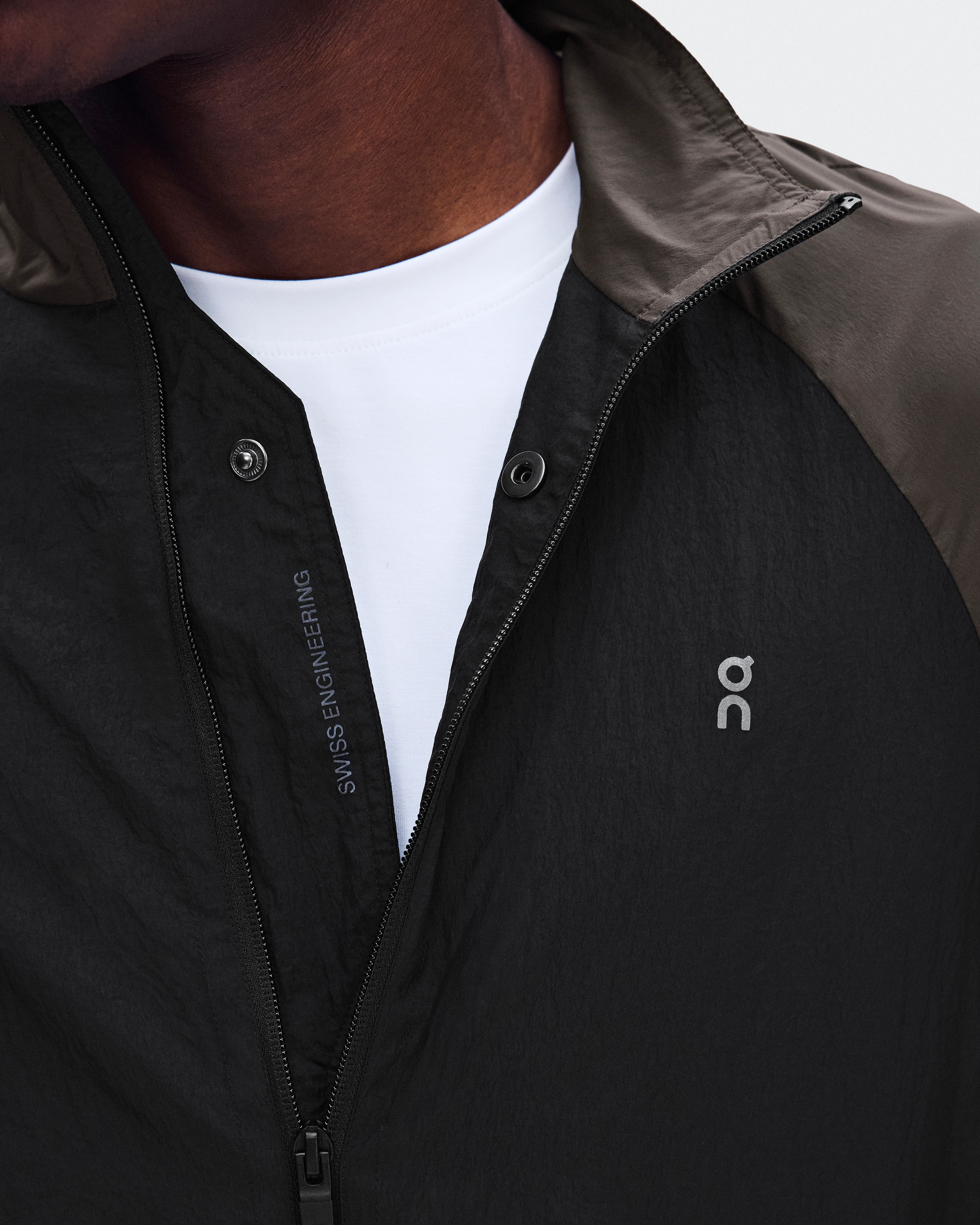 On All-Day Track Jacket Black & Espresso Homme Athlétisme