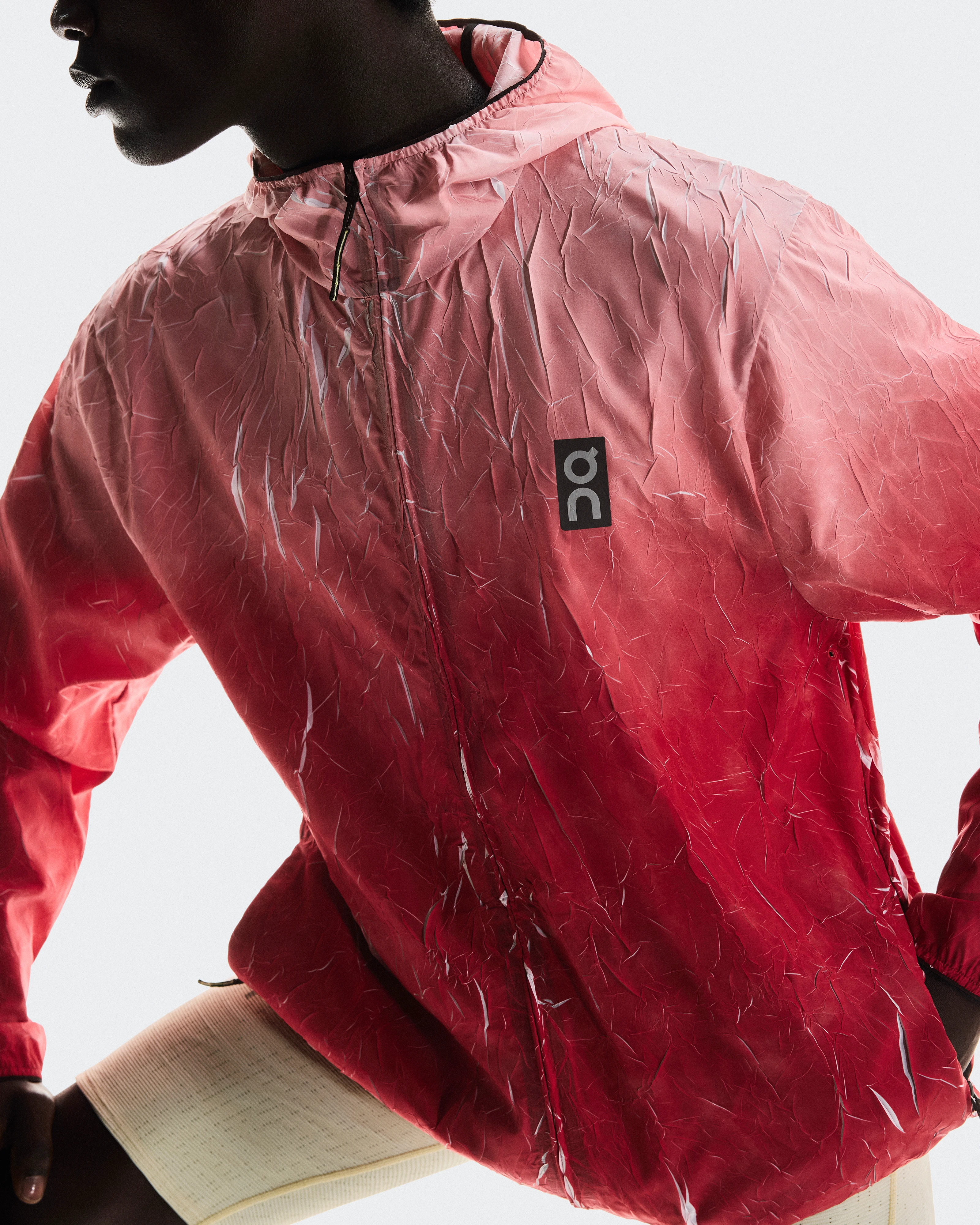 On Pace Run Jacket Red Homme Vestes