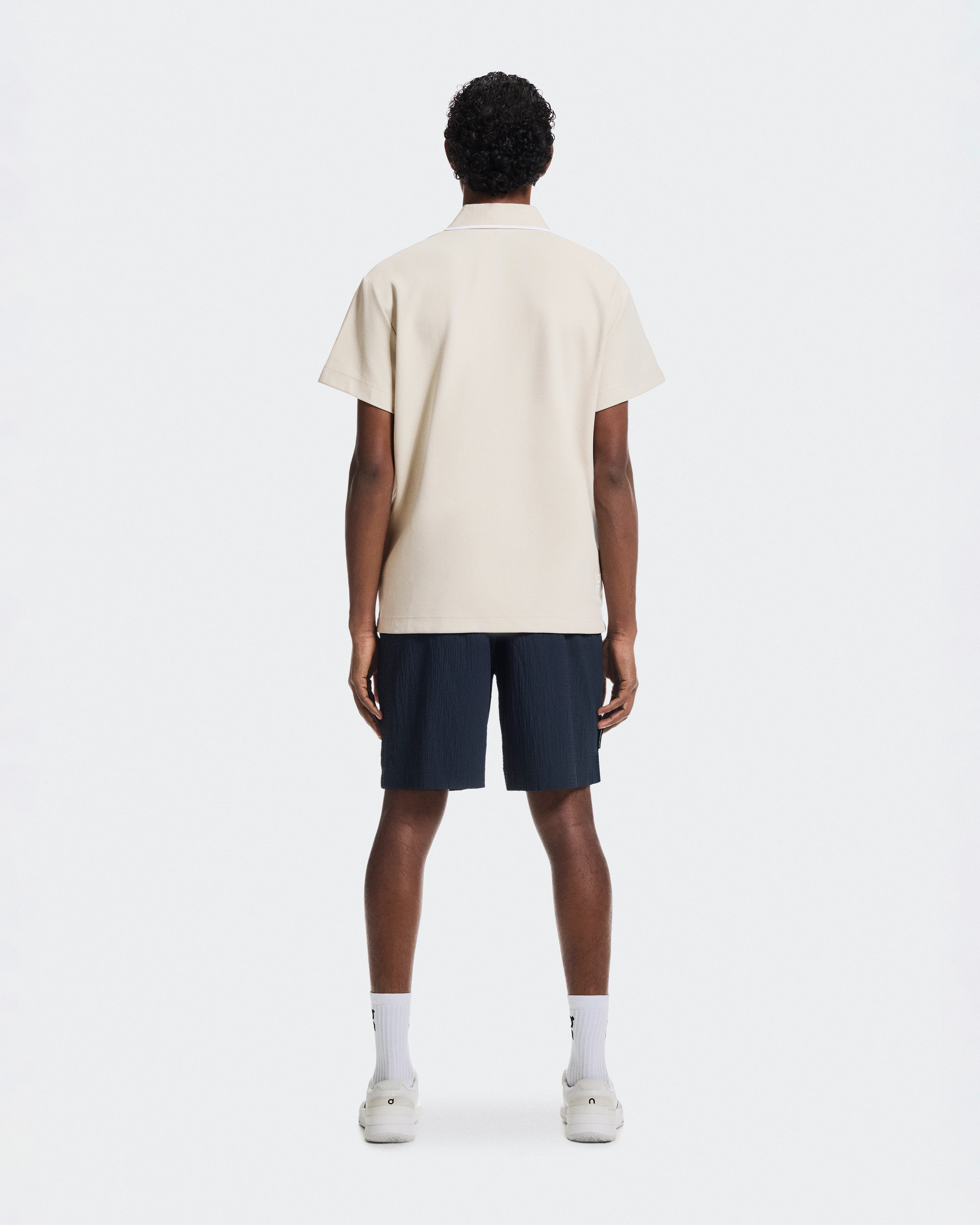 On Courtside Polo Sand & White Homme Hauts et t-shirts