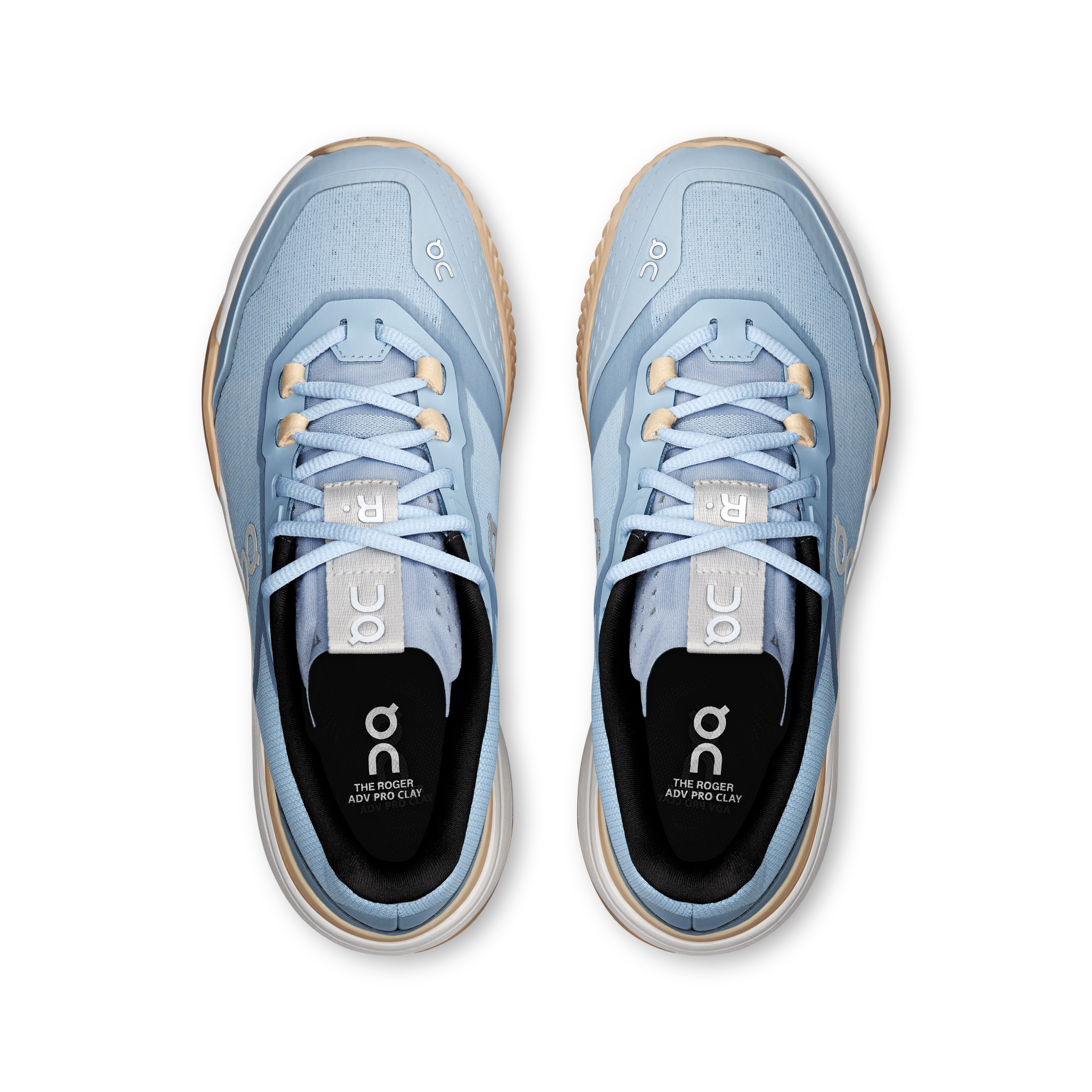 On THE ROGER Advantage Pro Clay Chambray & Blonde Femme Tennis Chaussures