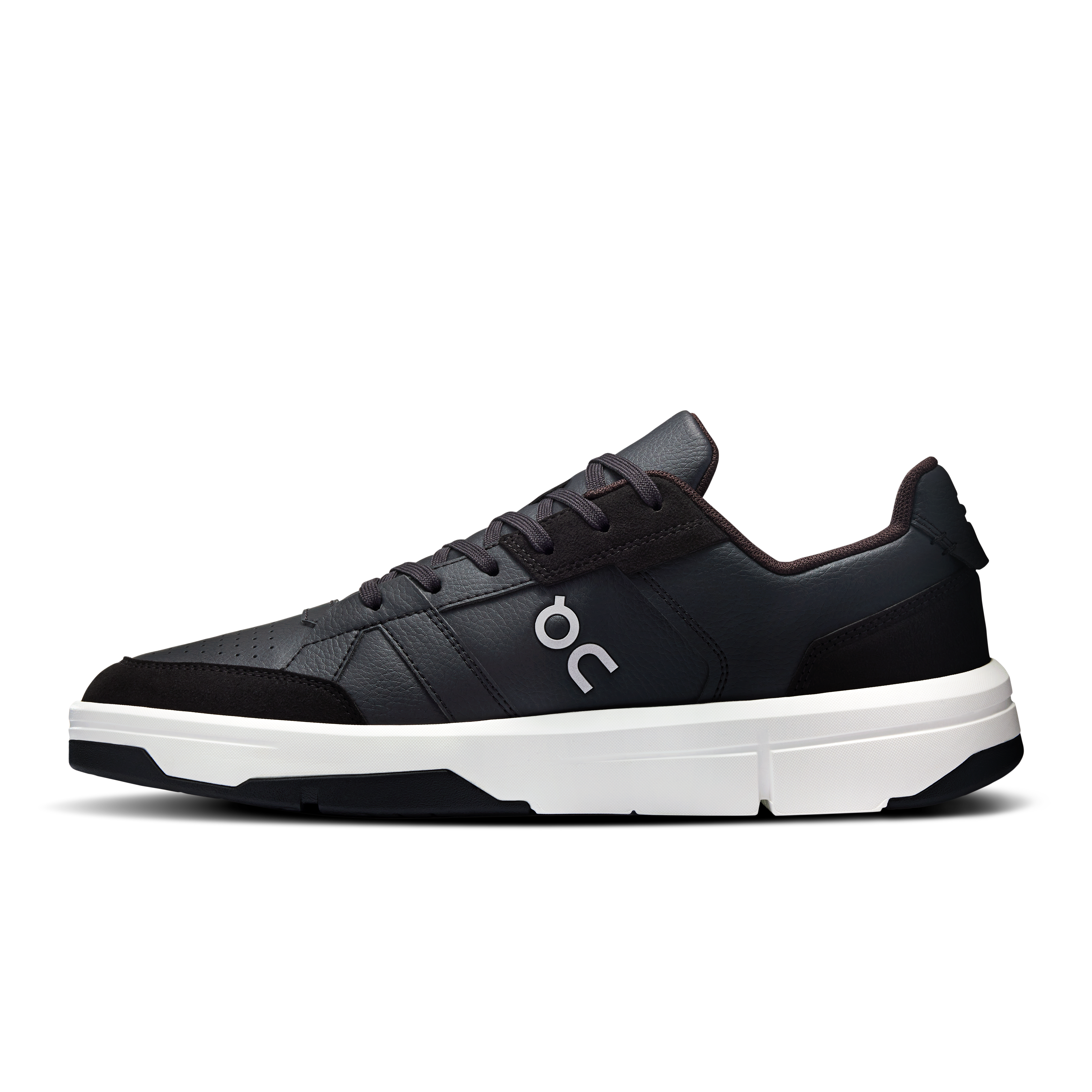 On THE ROGER Clubhouse Black & White Homme Tennis Chaussures