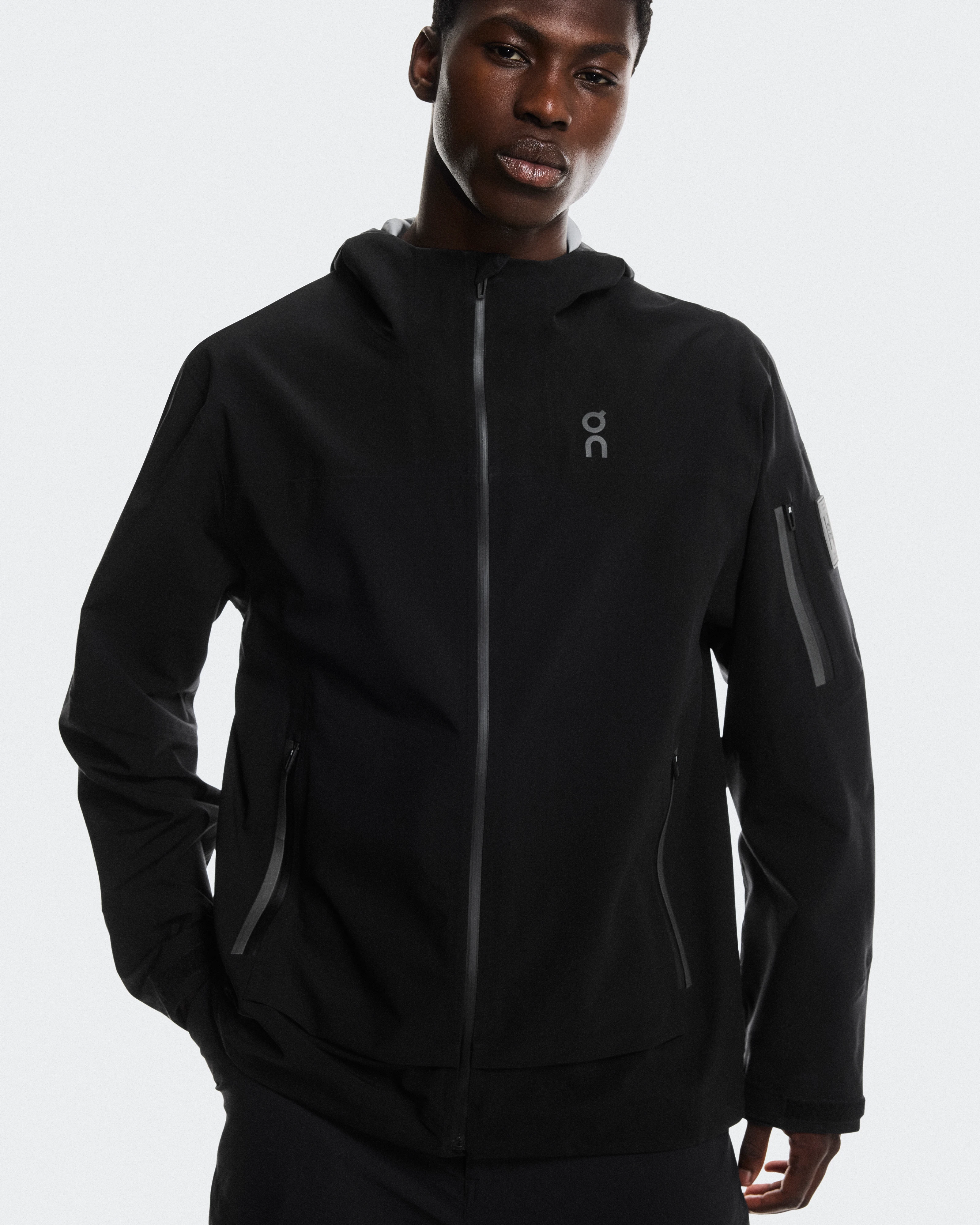 On Trek Jacket Black Homme Vestes