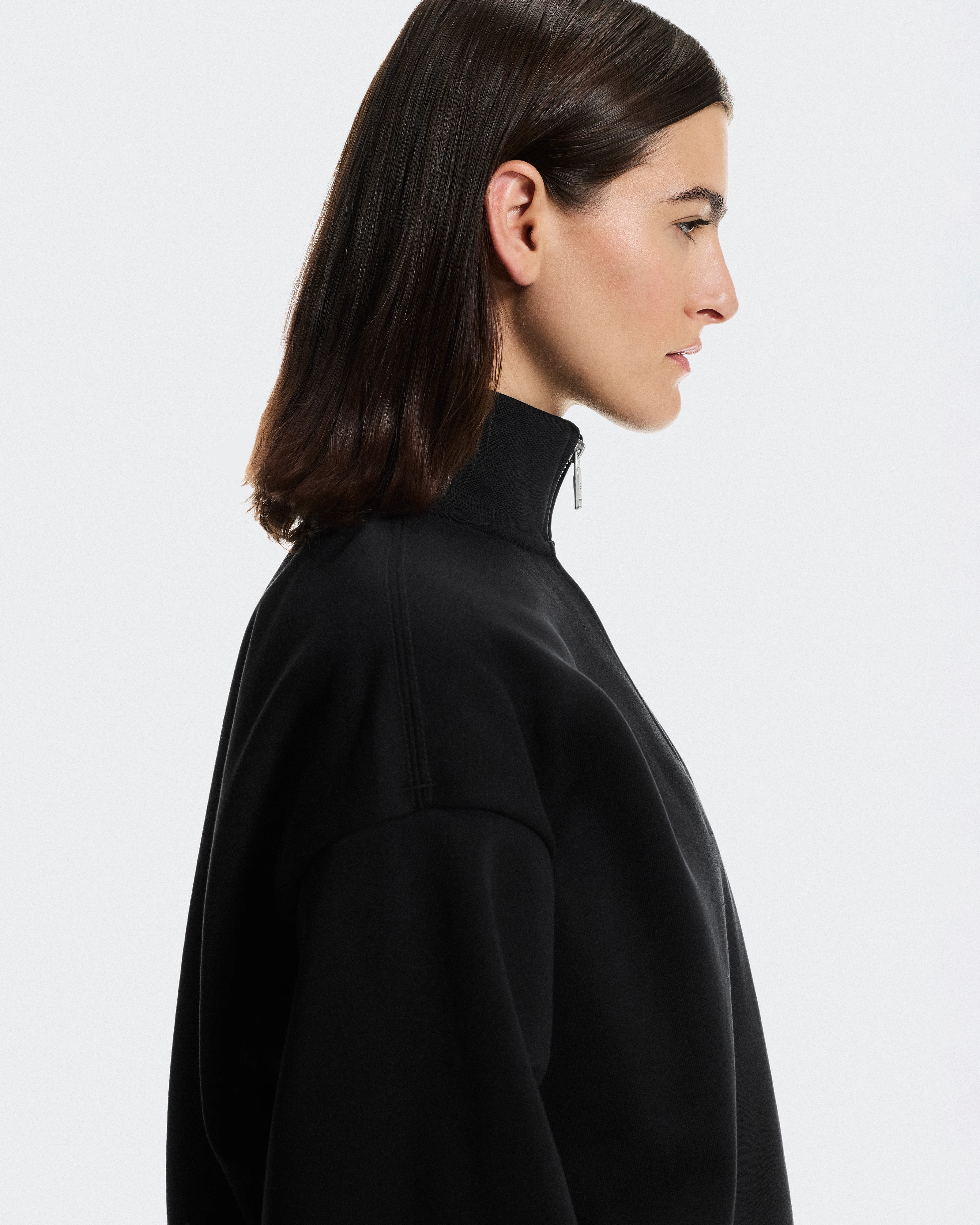 On Club Collective 1/4 Zip Black Femme Sweats à capuche et sweats