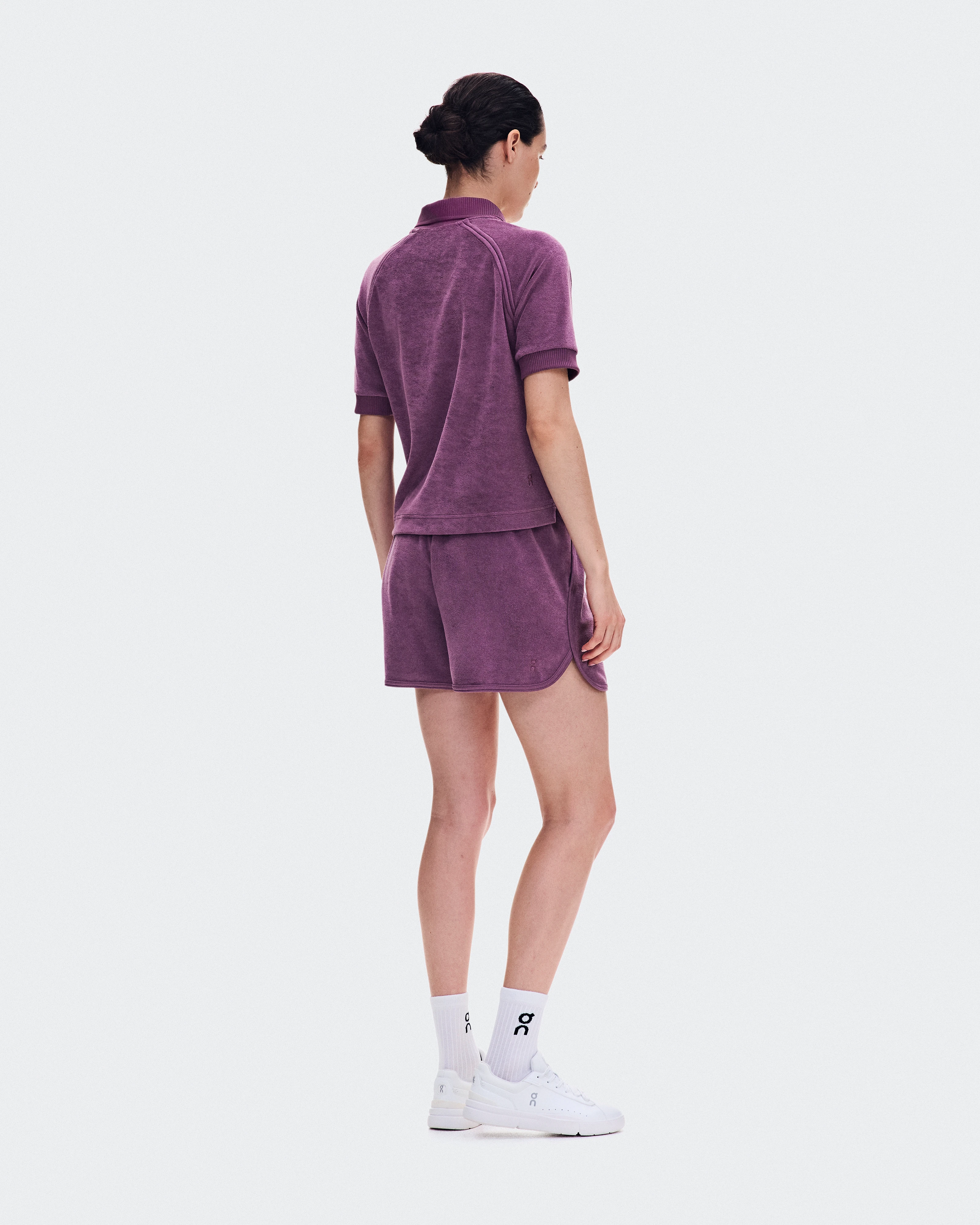 On Courtside Polo Terry Cassis Femme Active Life